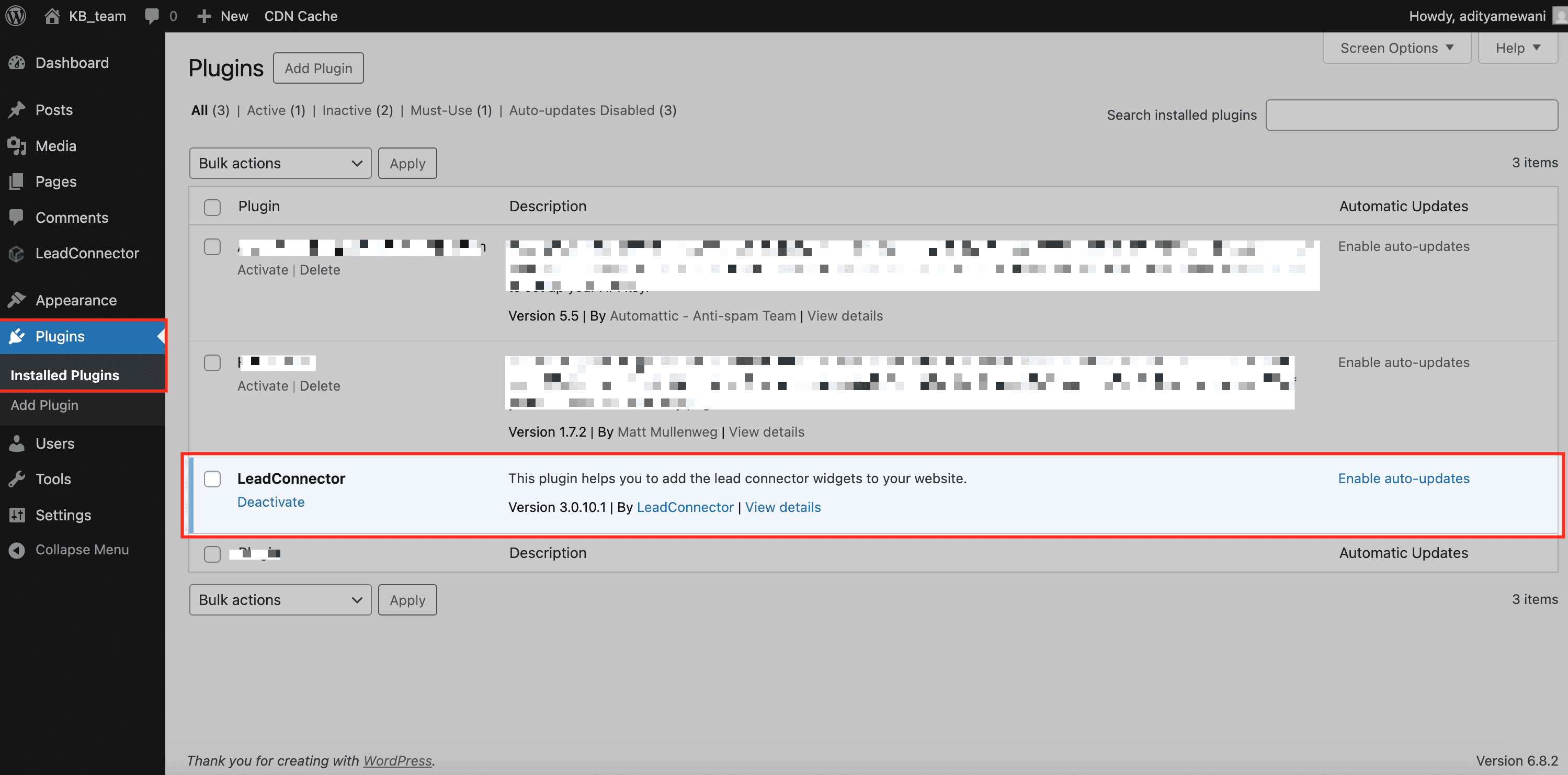 Schermata 2 — WordPress: Notifiche di Pagamento Fallito via Email e Plugin LC