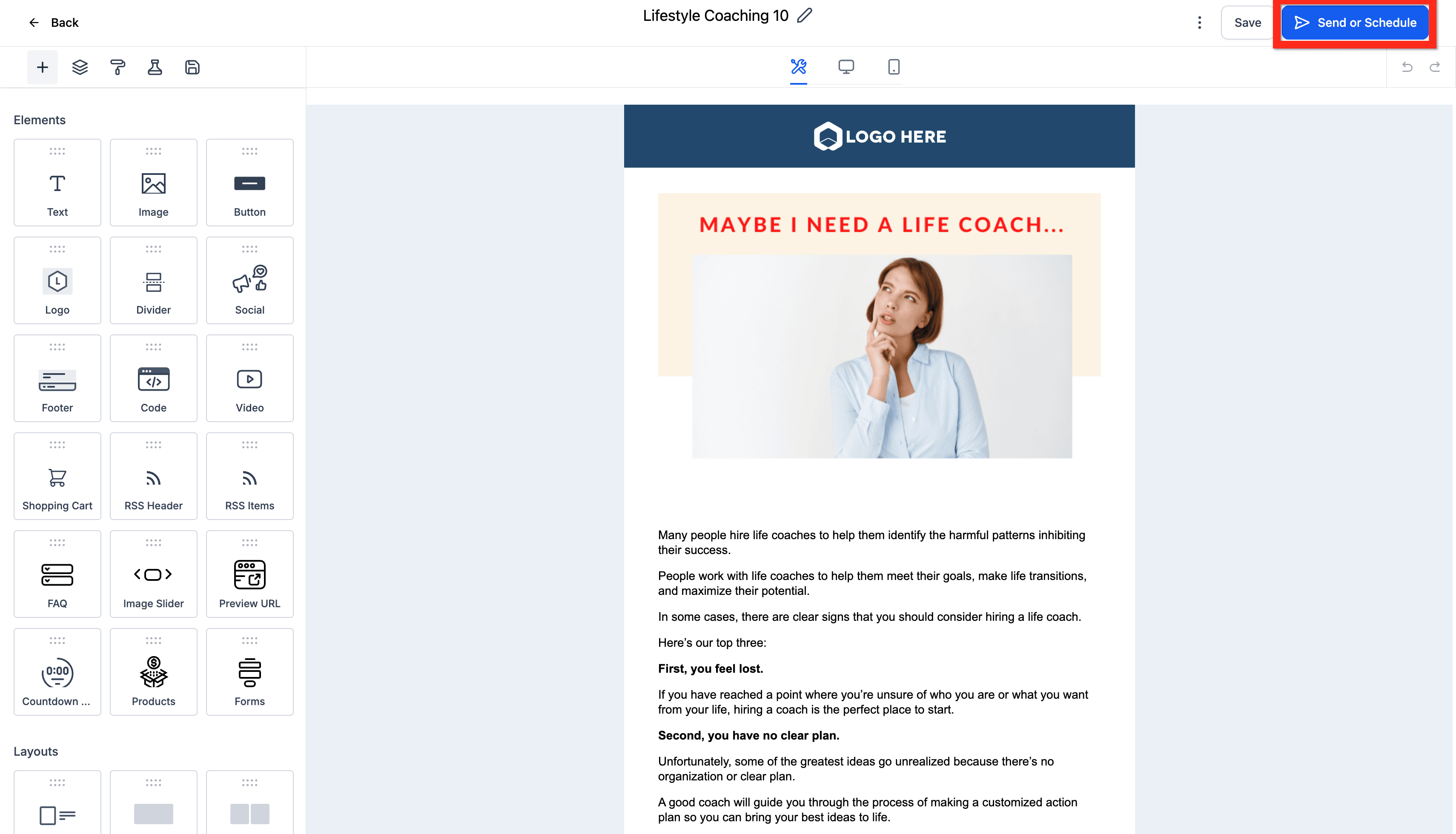 Schermata 12 — Per iniziare - Lancia una Campaign Email