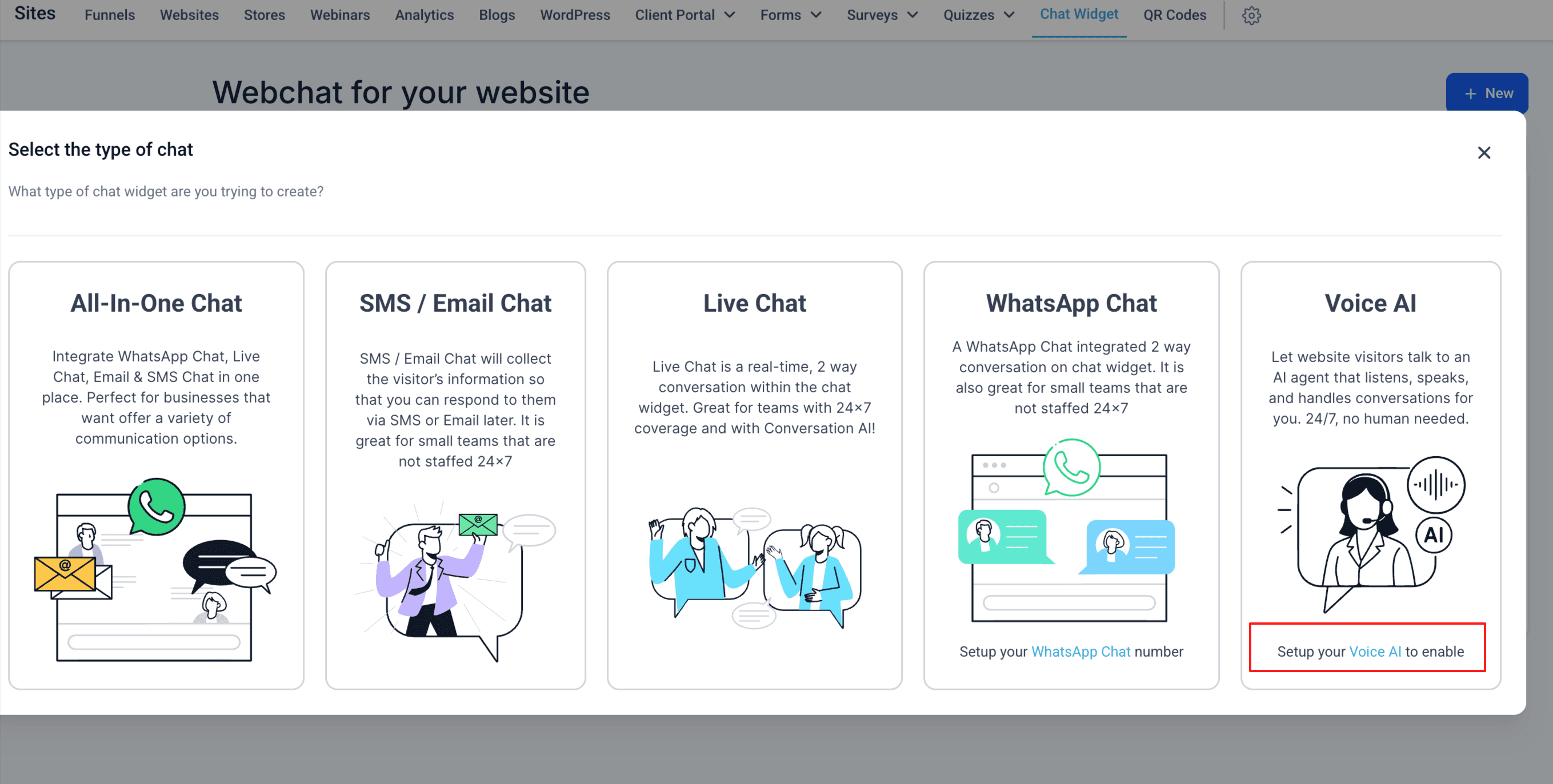 Schermata 5 — Come configurare e usare il Voice AI Chat Widget
