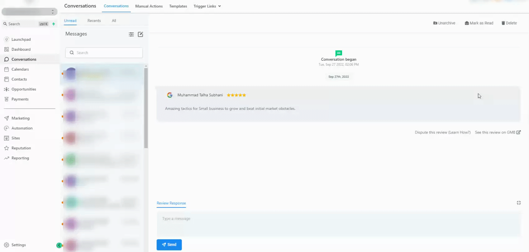 Schermata 2 — Come contestare una recensione Google e verificare lo stato della contestazione