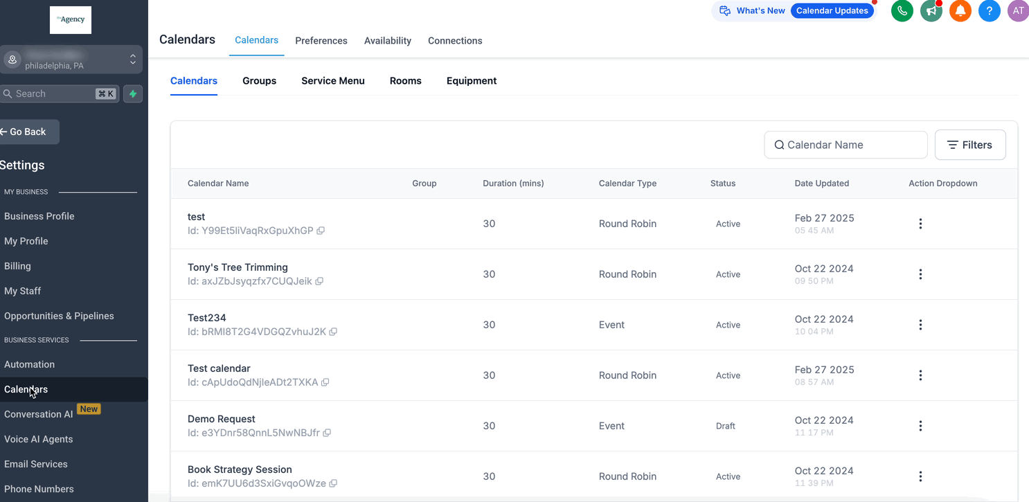 Schermata 4 — Gestione delle Assegnazioni dei Membri del Team nei Calendari Round Robin
