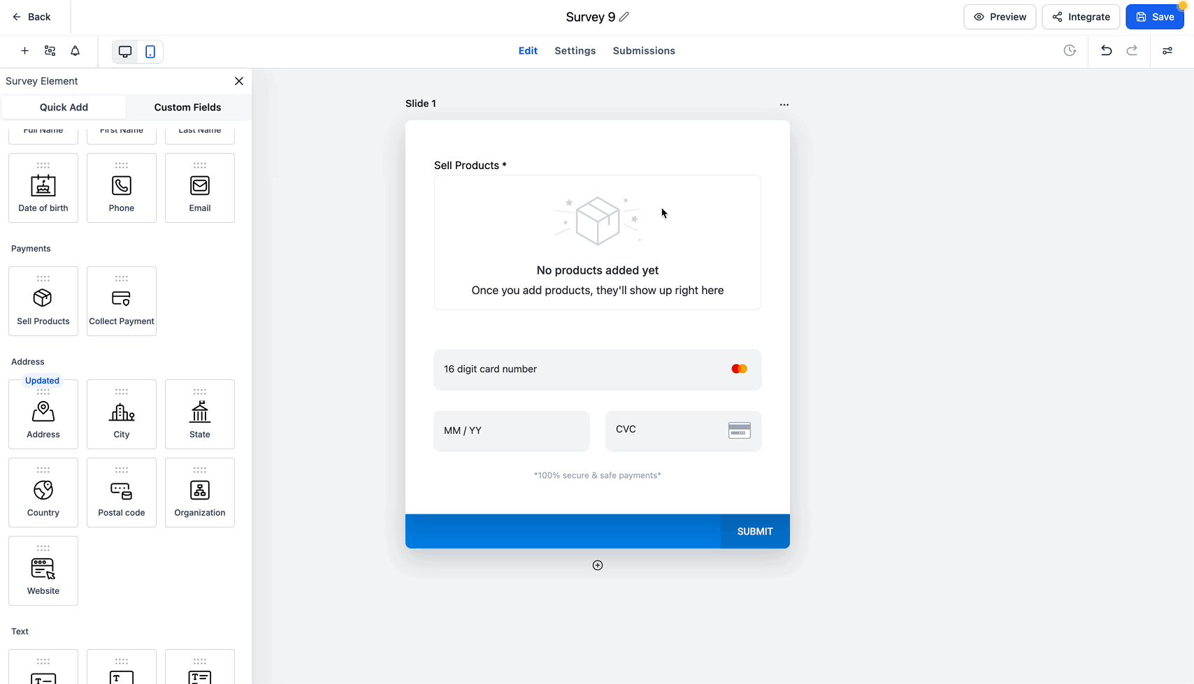 Schermata 2 — Survey - Come configurare e usare gli Order Bump