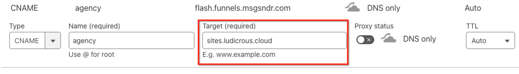 Schermata 2 — Come configurare il dominio root/sottodominio per i tuoi Funnel/Siti web?