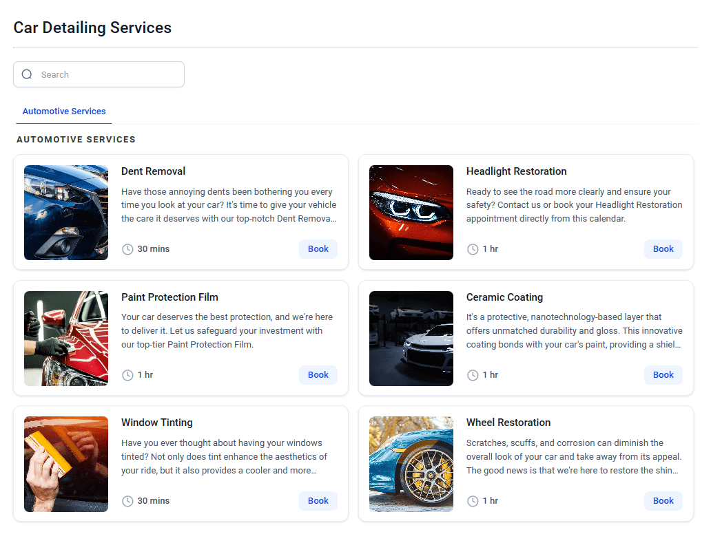 Schermata 21 — Autodetailing – Guida alla Configurazione del Calendario Servizi