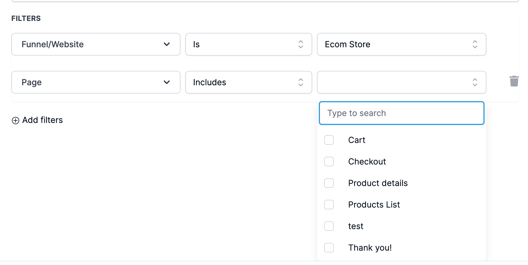 Schermata 4 — Trigger Pageview per Funnel e Siti Web