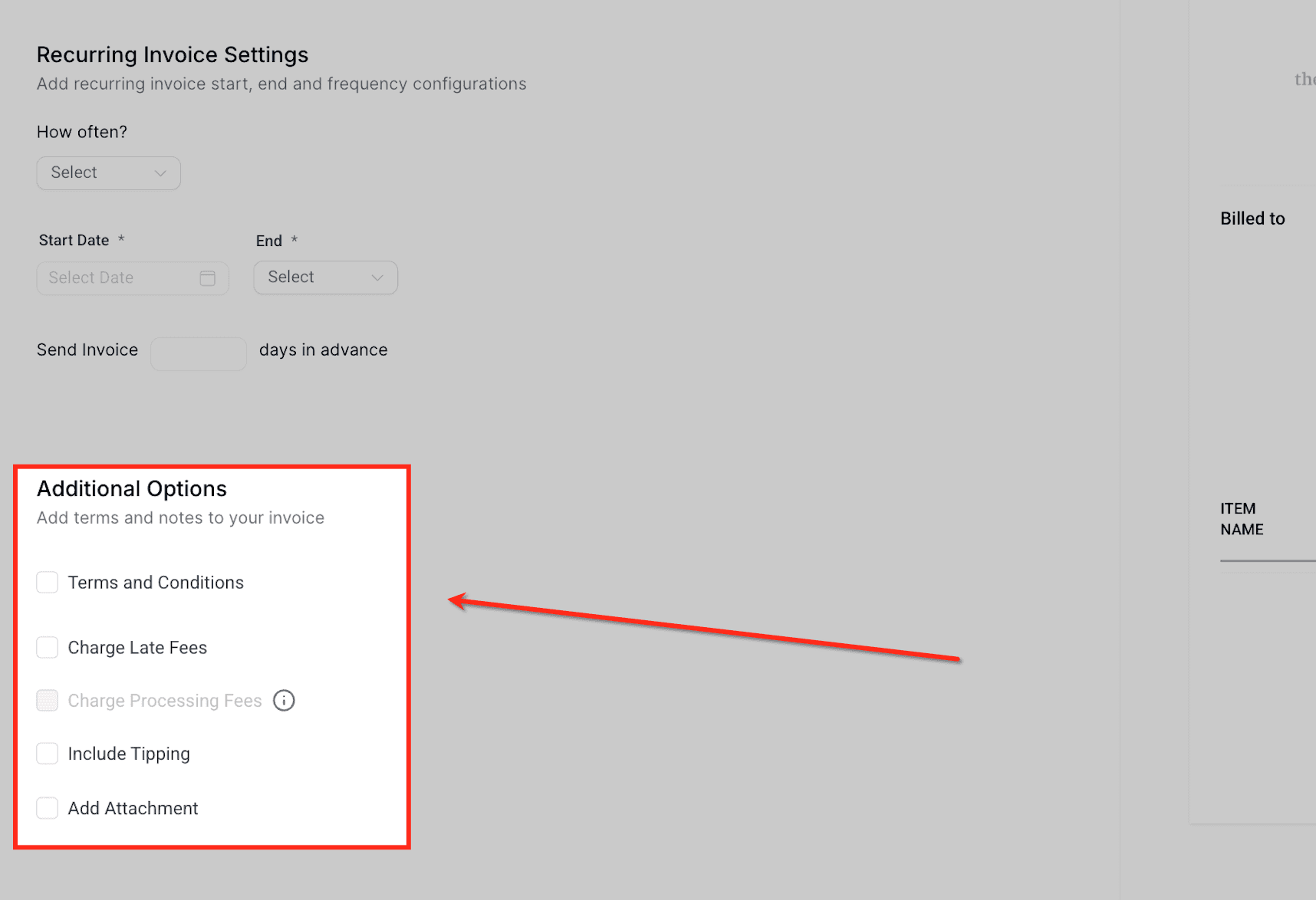 Schermata 8 — Come creare e gestire le fatture ricorrenti in HITLEAD