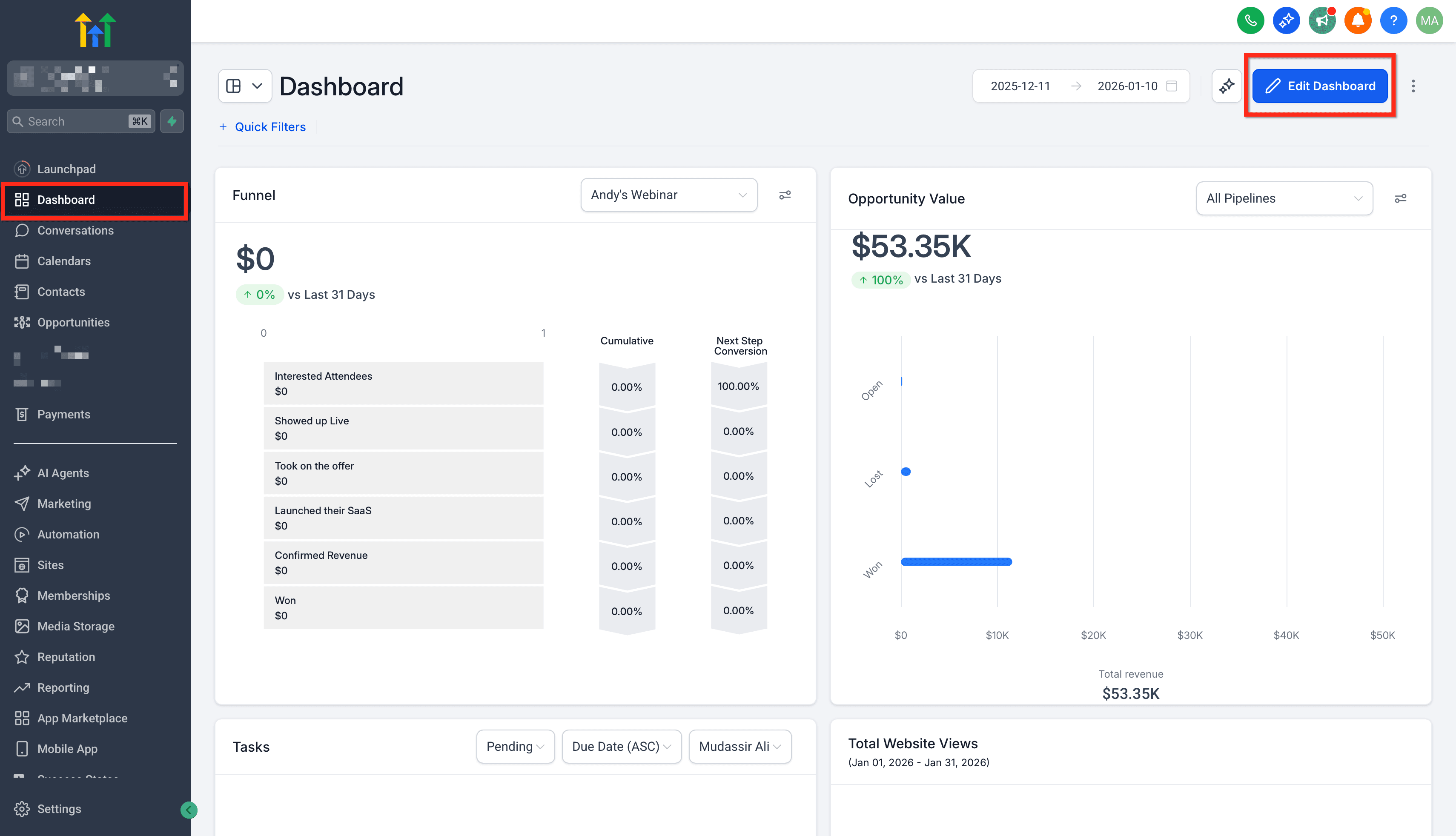 Schermata 2 — Come Incorporare Contenuti Esterni in una Dashboard