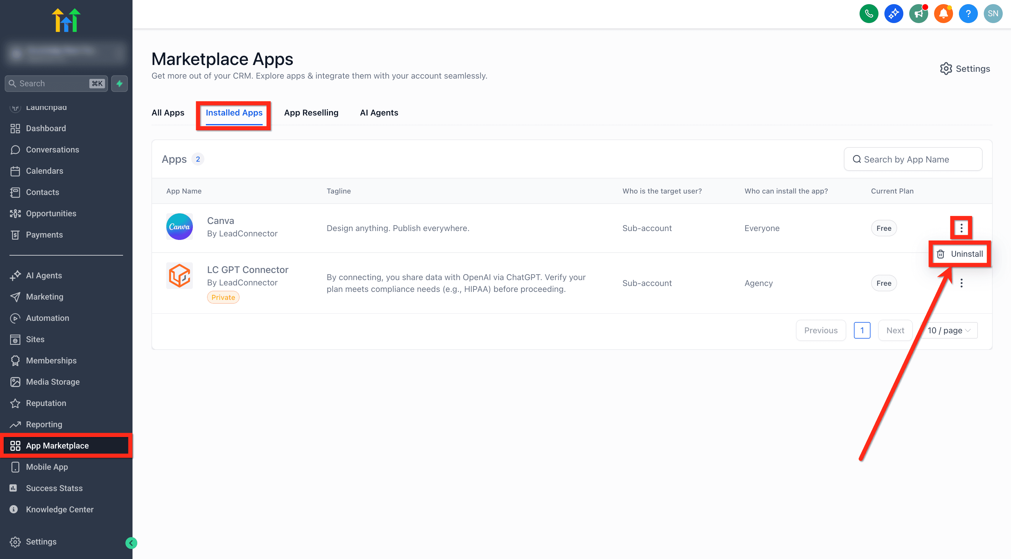 Schermata 7 — Media Storage - Integrazione Canva