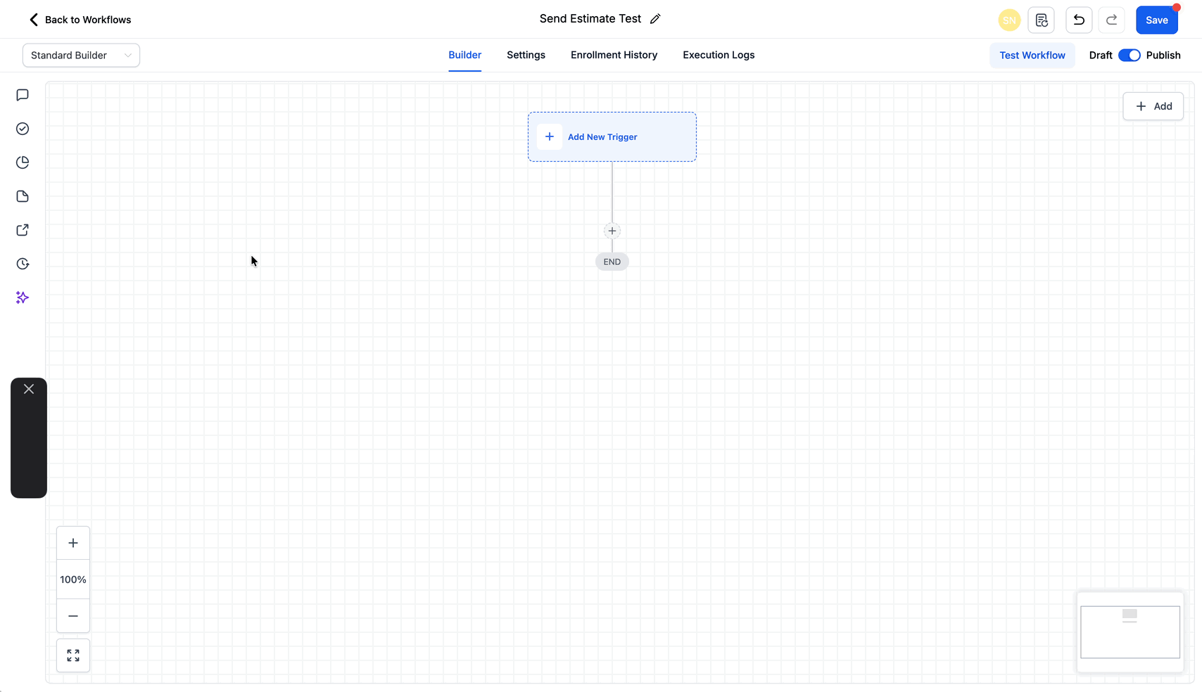 Schermata 3 — Azione Workflow - Invia Preventivo