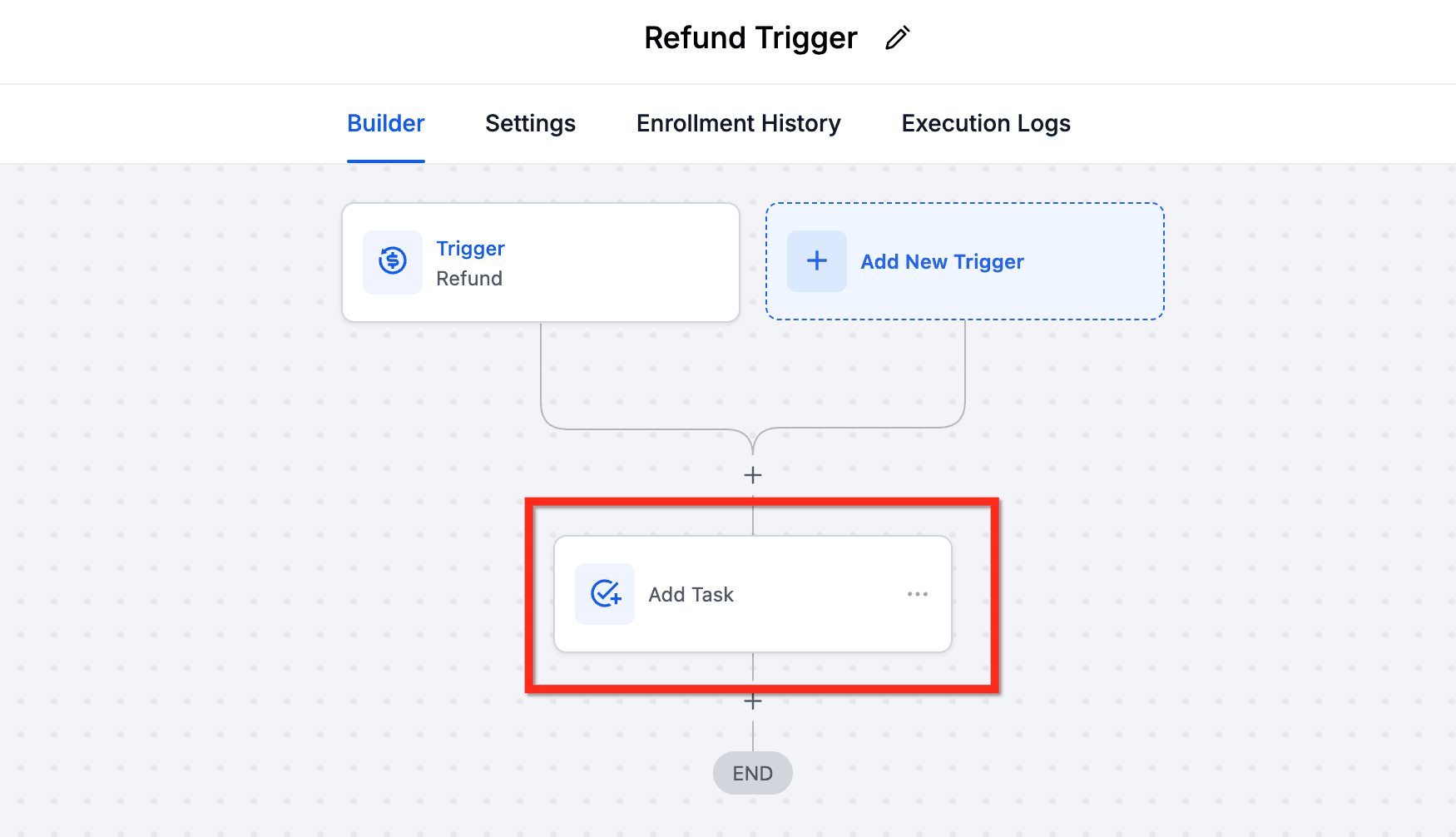 Schermata 7 — Trigger Workflow Rimborso in HITLEAD