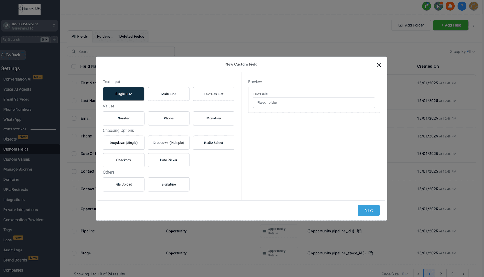 Schermata 2 — Integrazione Facebook Multi-Pagina Lead Ads