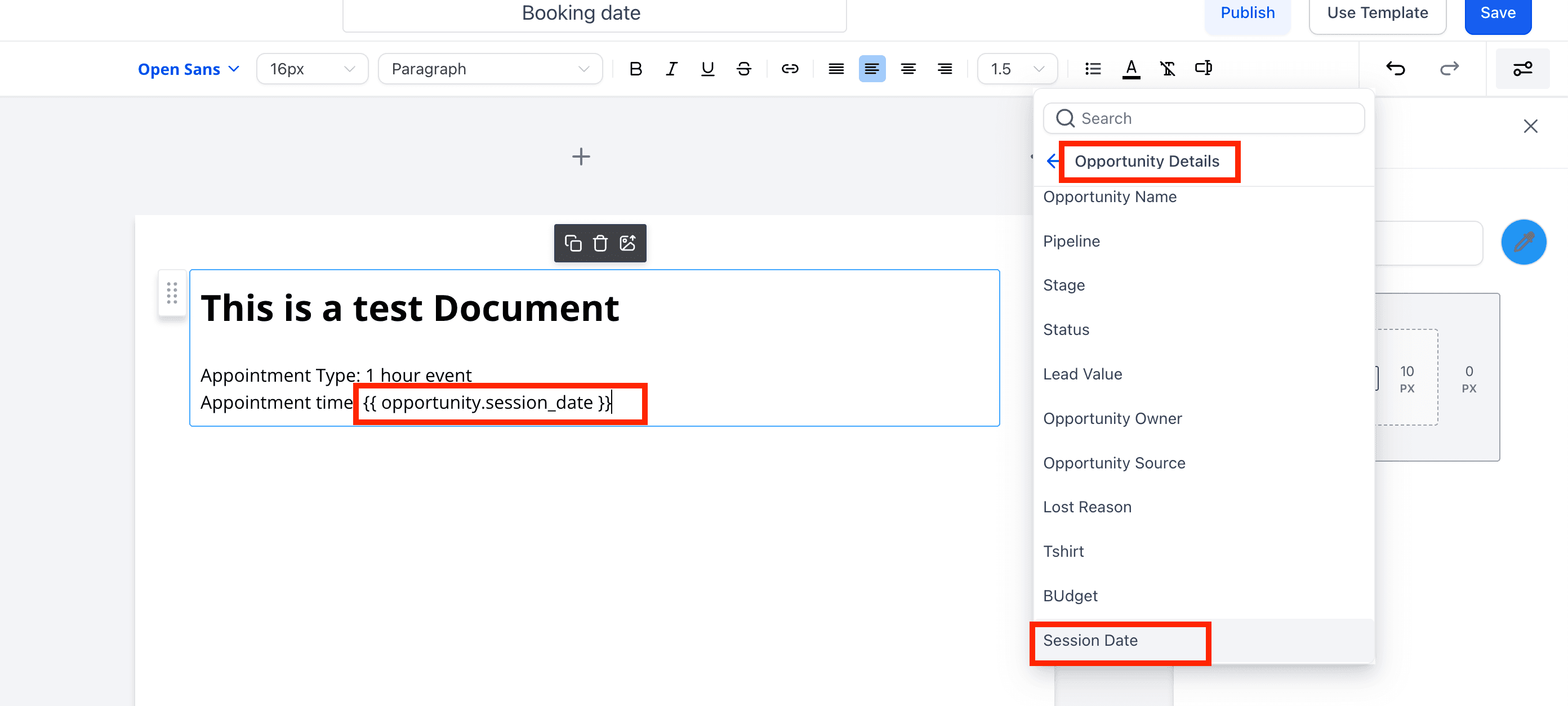 Schermata 5 — Come aggiungere automaticamente la data di un appuntamento a un Contratto?