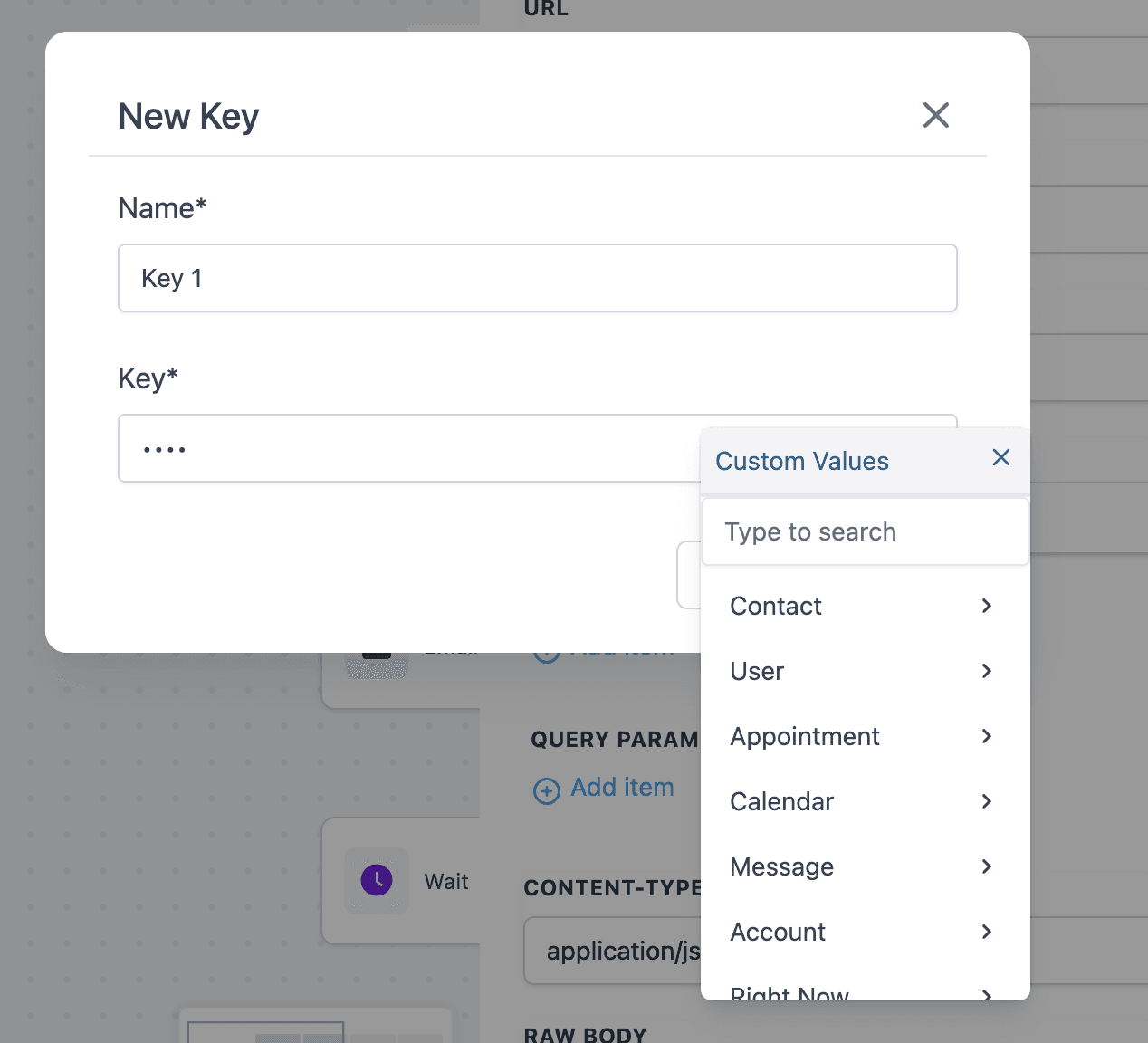Schermata 4 — Azione Custom Webhook – Gestione Sicura delle Credenziali