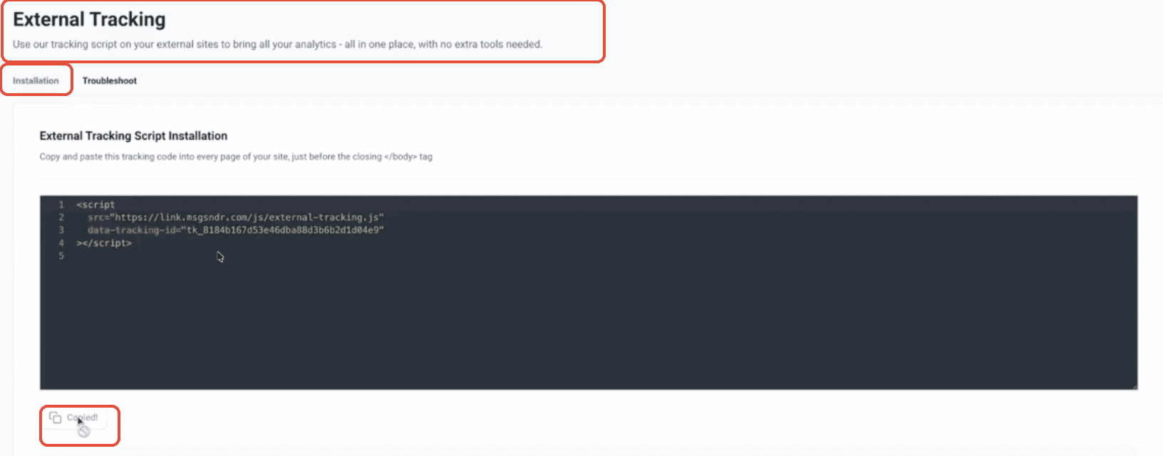 Schermata 2 — Tracciare Form Esterni con HITLEAD