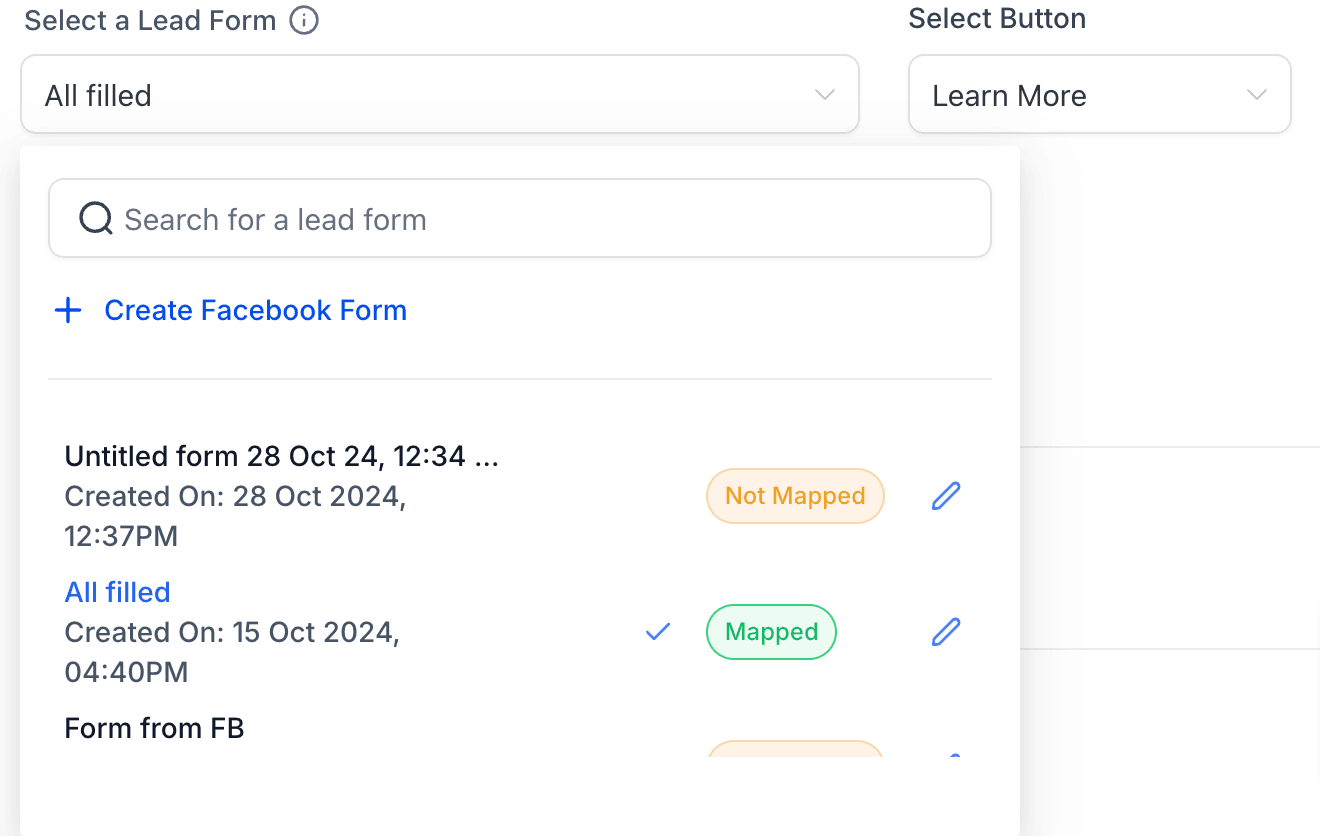 Schermata 2 — Come creare un Facebook Form in Ad Manager
