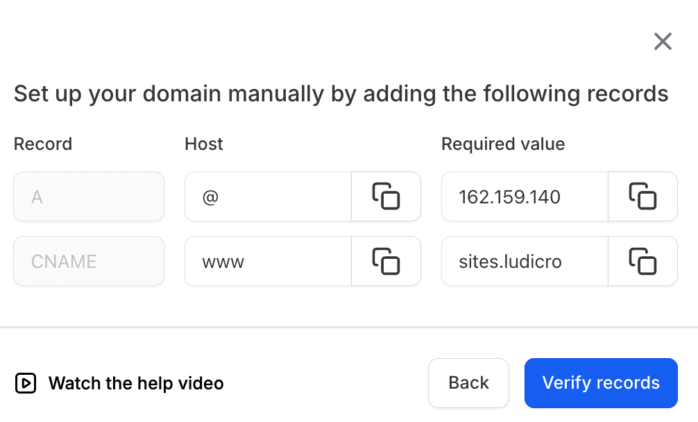Schermata 4 — Collegare il tuo dominio su HITLEAD - Guida completa