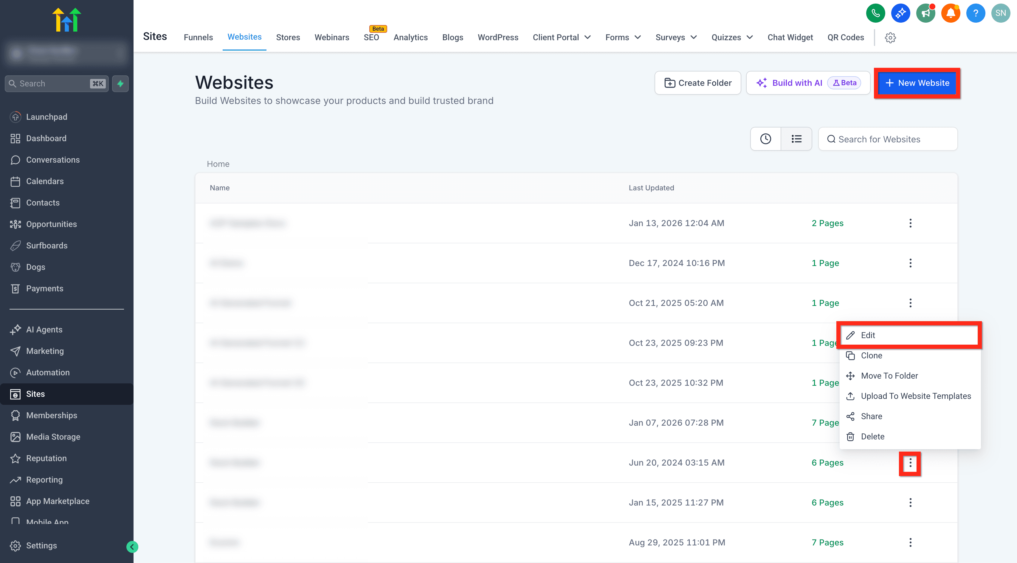 Schermata 2 — Generare Schema Markup con l'AI in Funnel e Siti Web