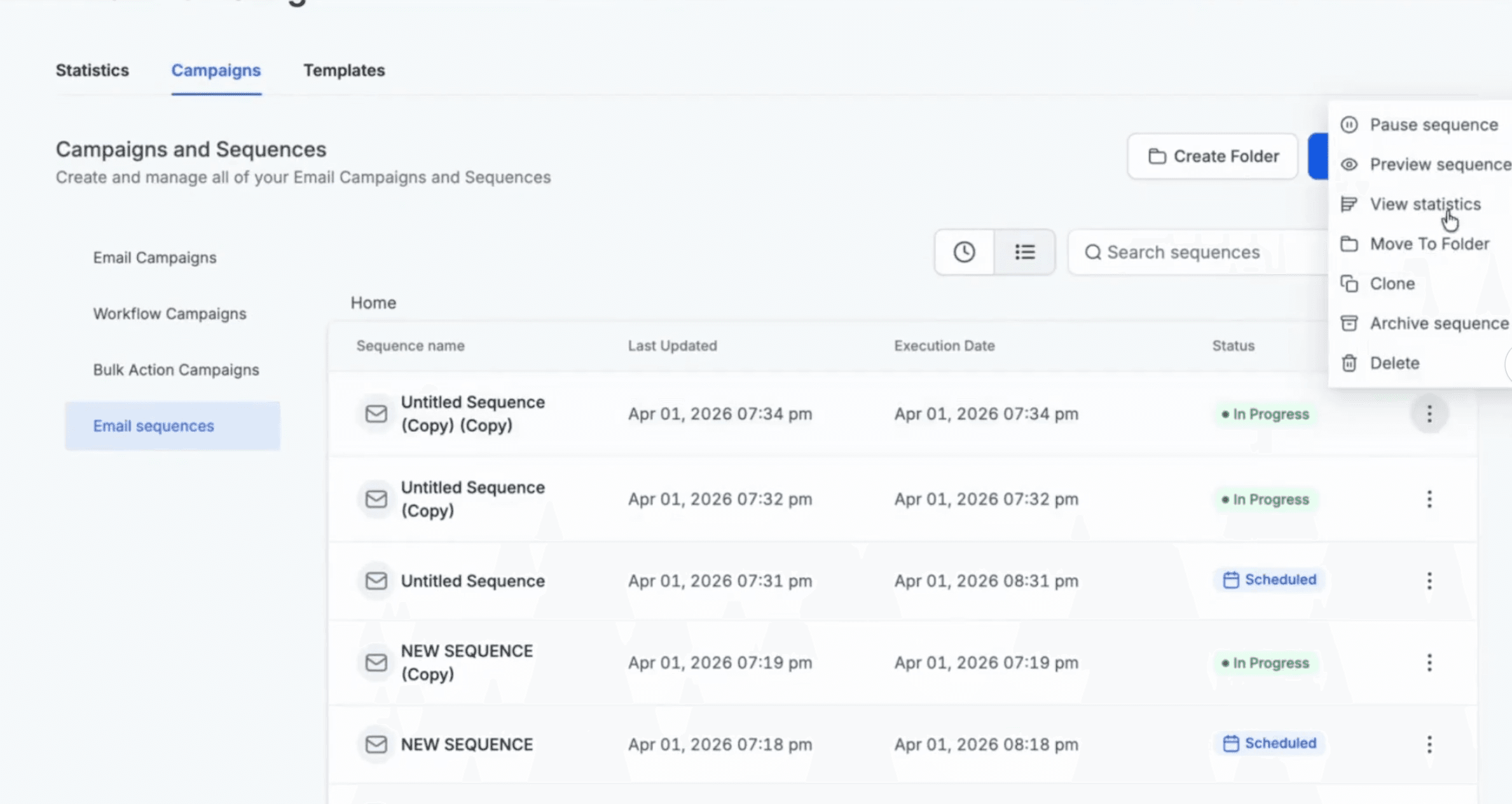 Schermata 8 — Come creare una sequenza email?