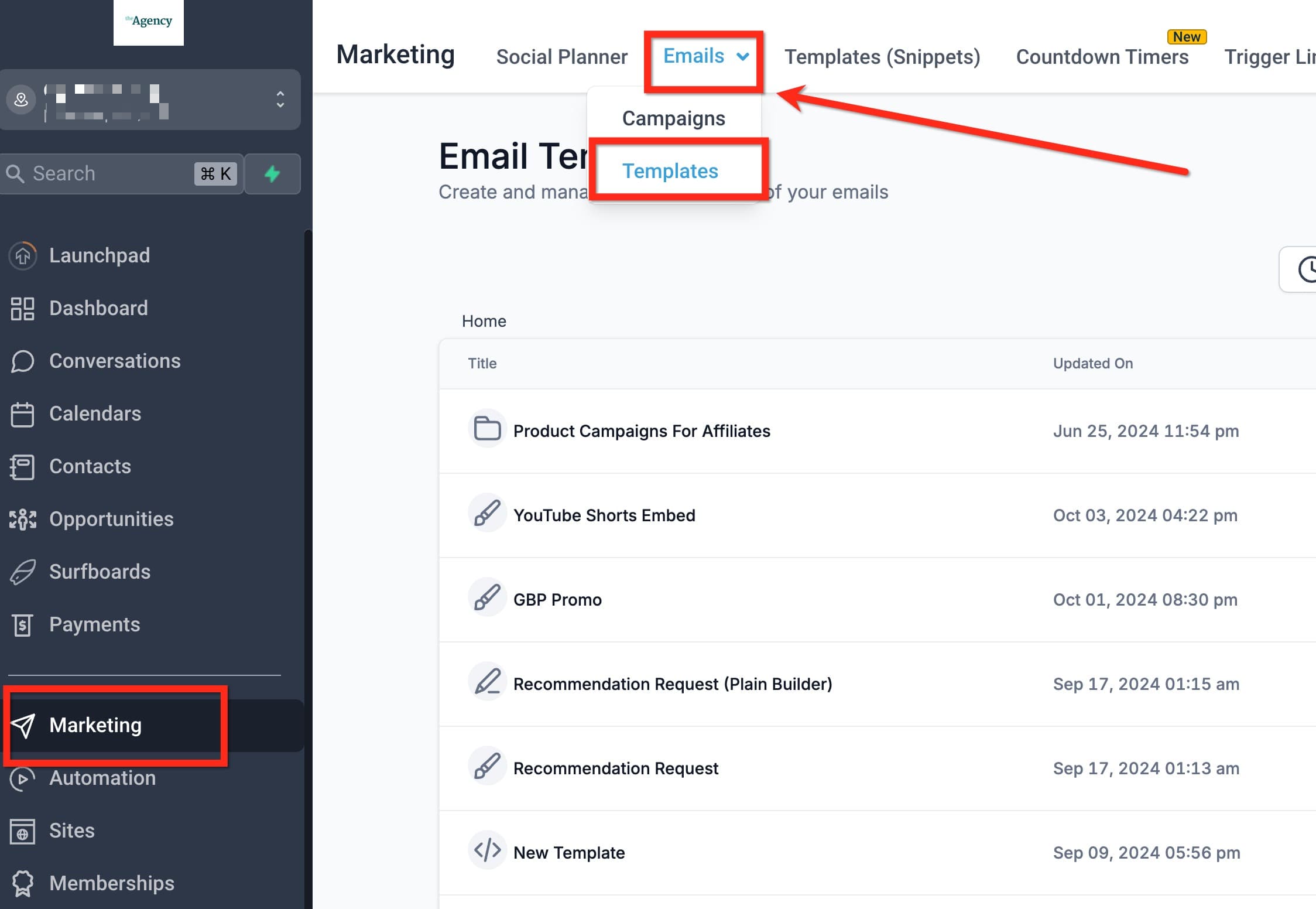 Schermata 1 — Come visualizzare in anteprima i Campi Personalizzati nell'Email Builder?