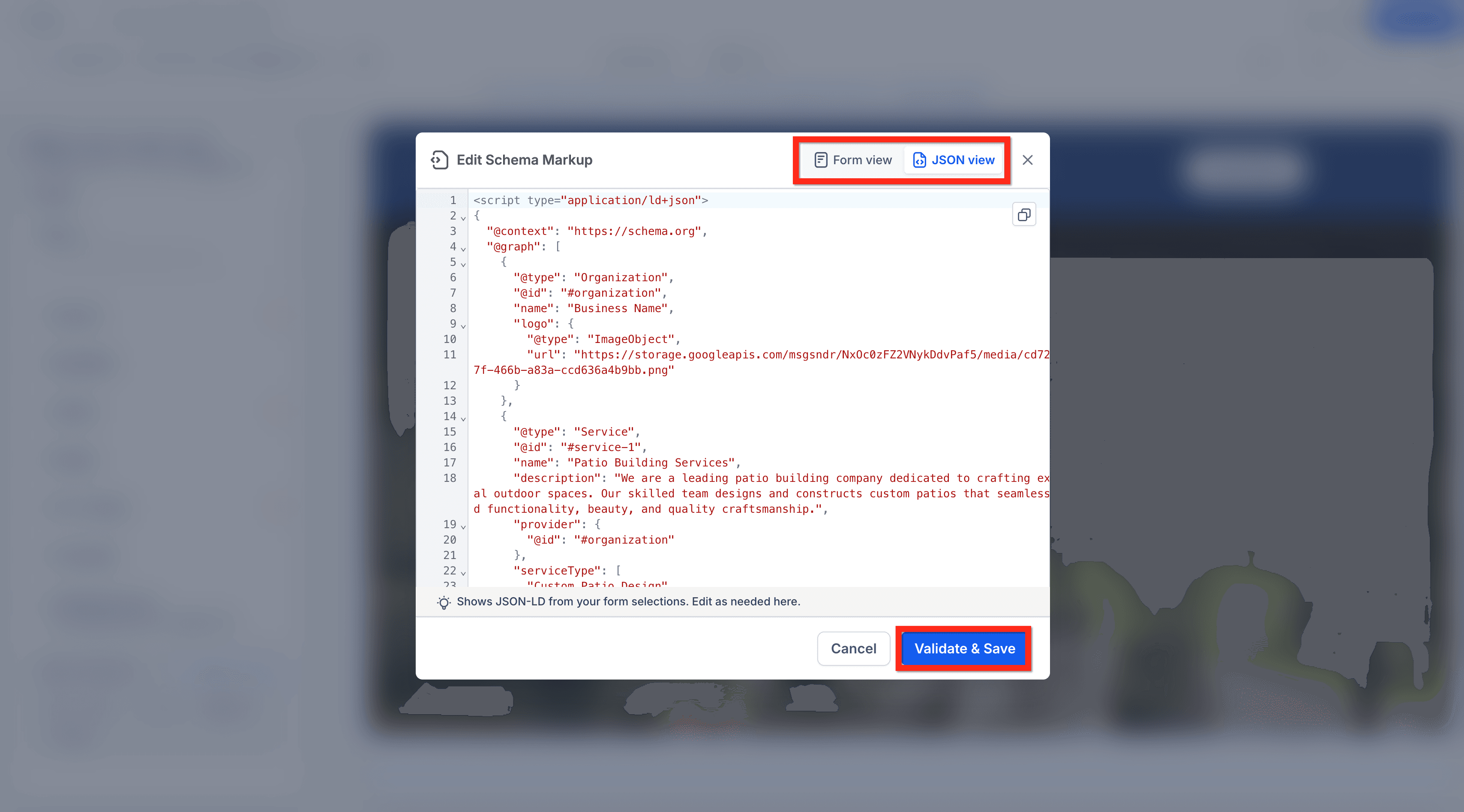 Schermata 11 — Generare Schema Markup con l'AI in Funnel e Siti Web