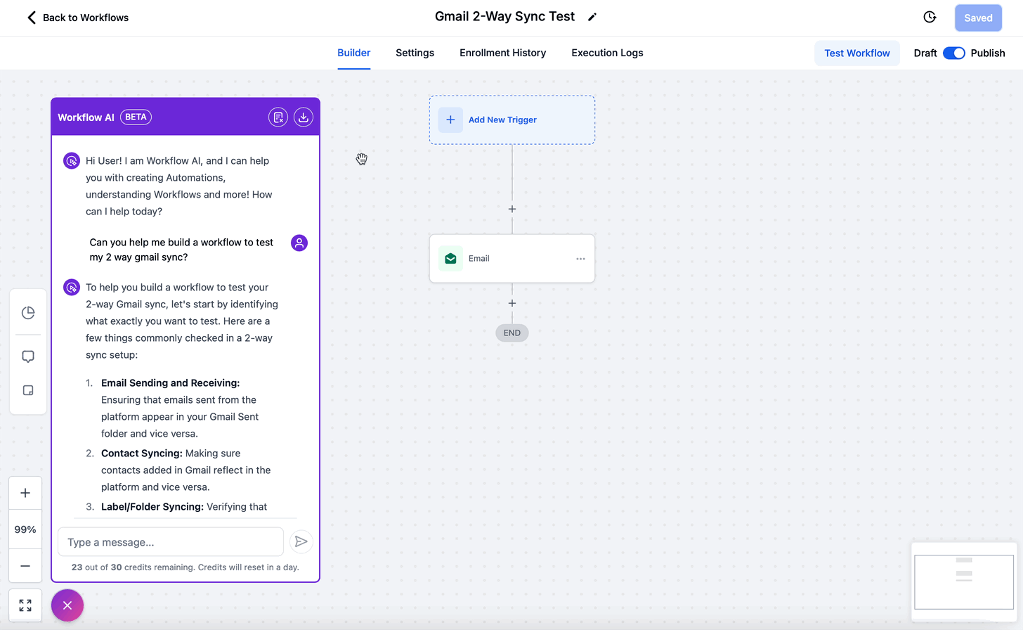 Schermata 4 — Assistente AI per i Workflow