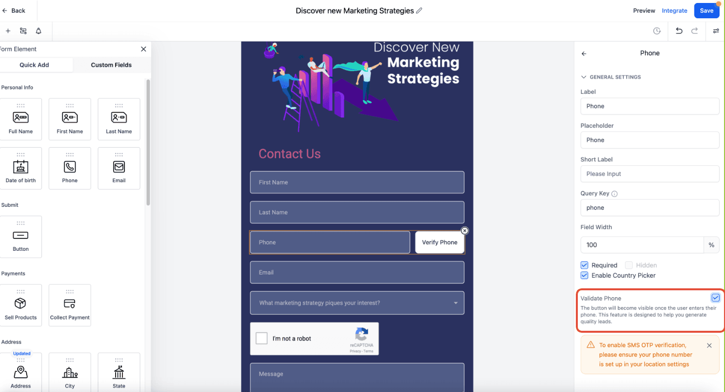 Schermata 2 — Come rendere sicuri i Form dall'invio di spam?