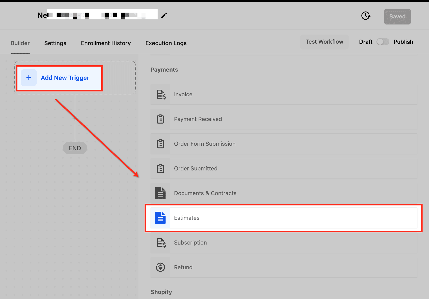 Schermata 5 — Workflow Trigger - Preventivi