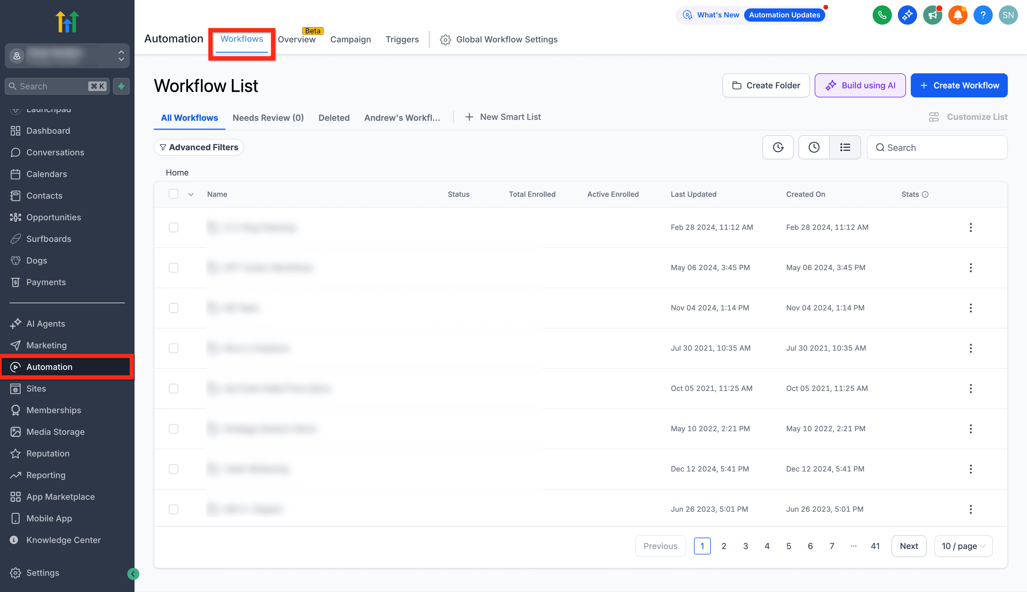 Schermata 1 — Come concedere l'accesso ai corsi Membership tramite Workflow