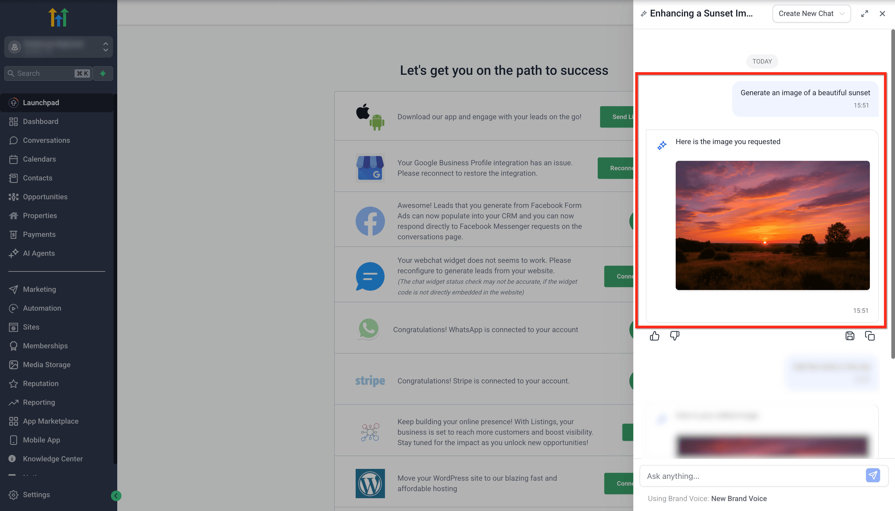 Schermata 2 — Come generare e modificare immagini con Ask AI