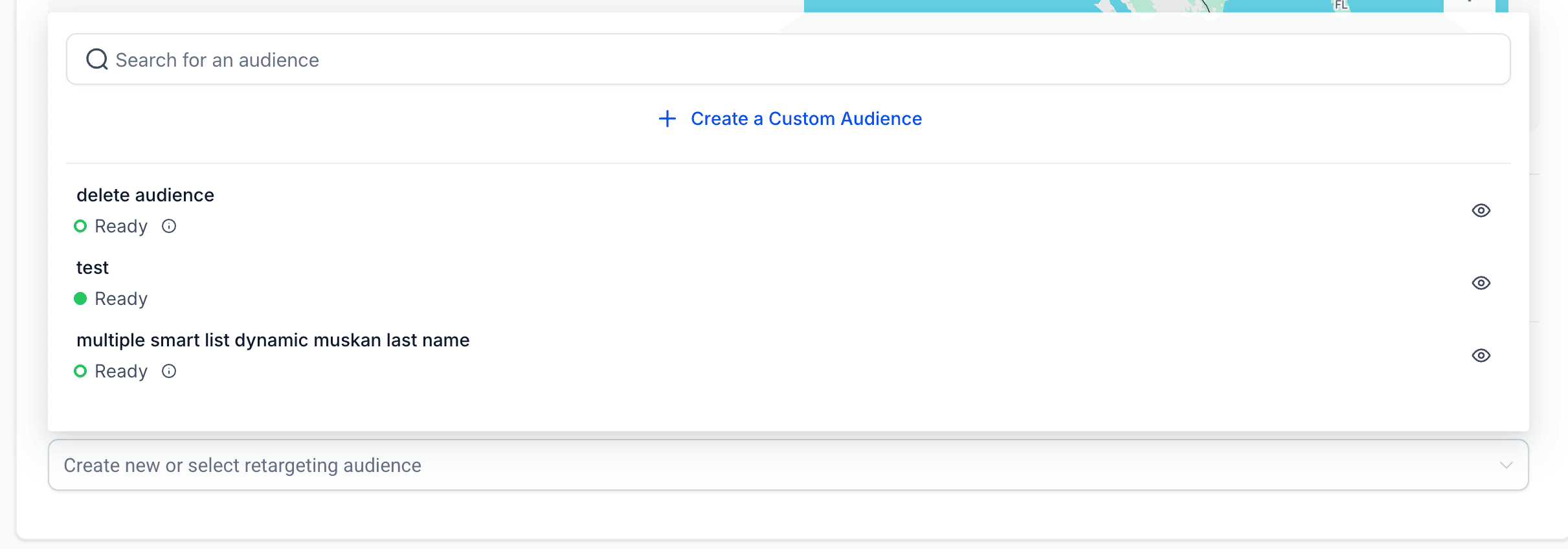 Schermata 2 — Come creare una Customer List Custom Audience