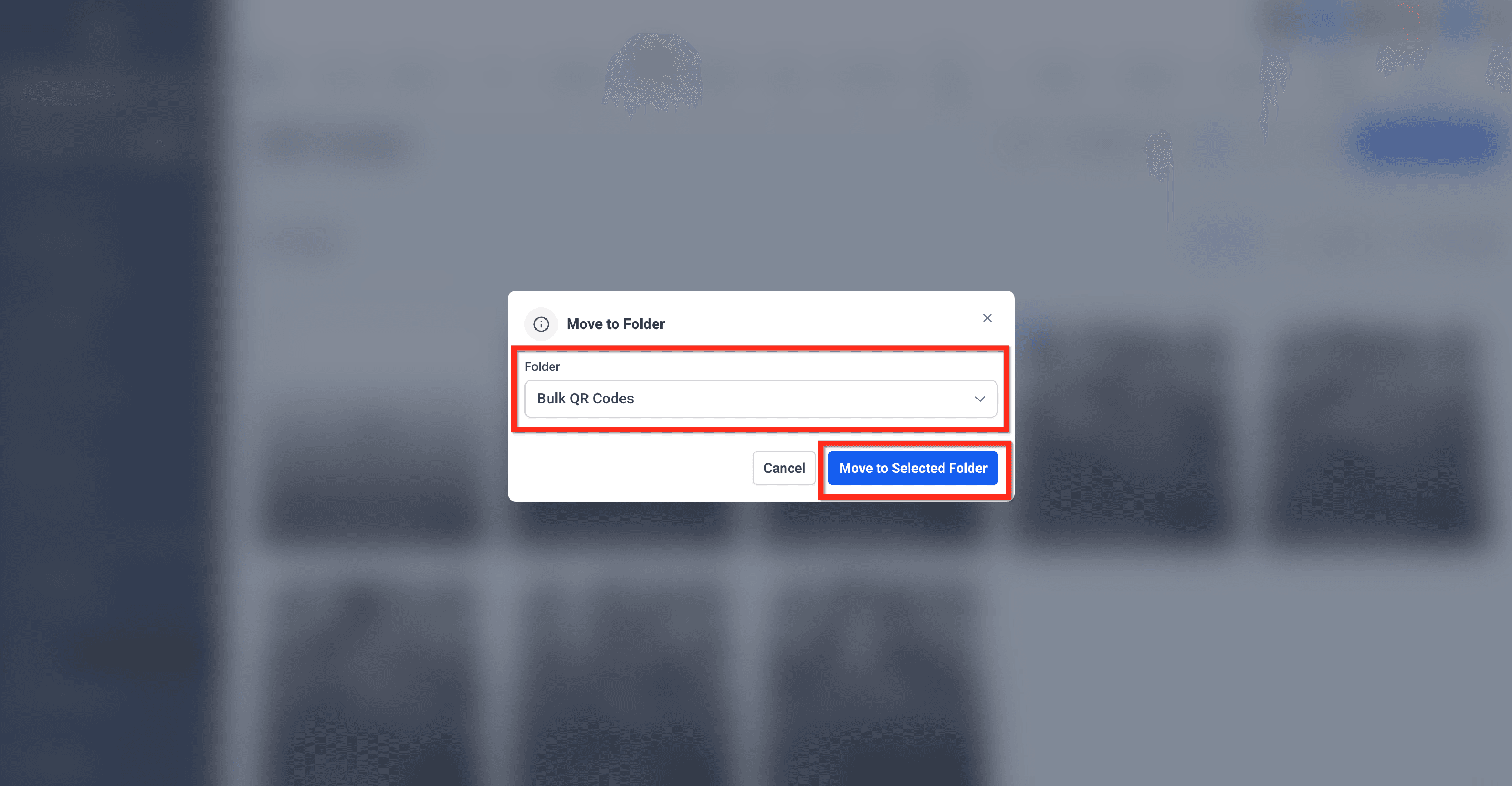 Schermata 8 — Azioni Massive sui QR Code, Rinominazione e Scorciatoia Copia Link