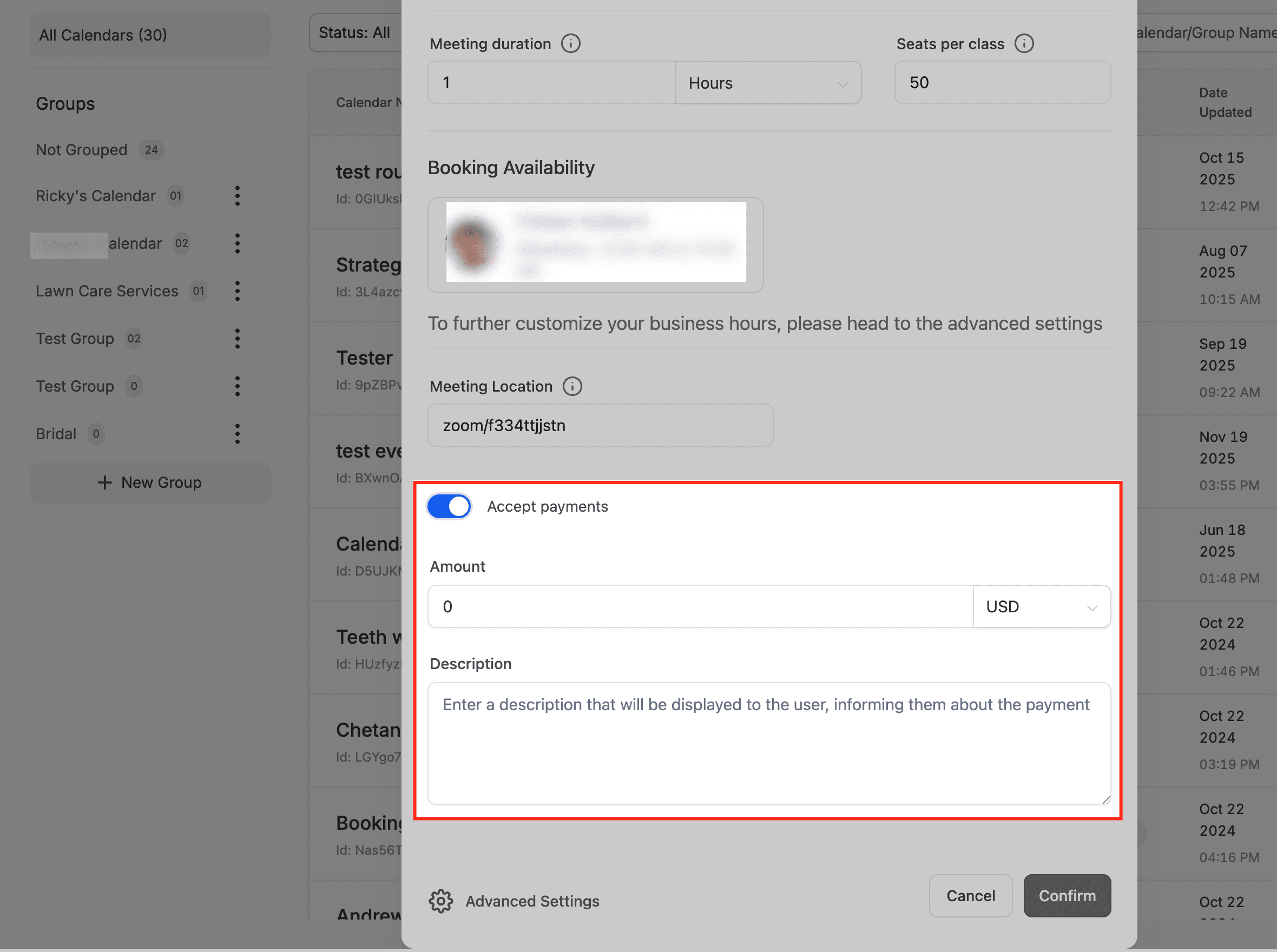 Schermata 11 — Come Creare un Calendario di Prenotazione Classe (Posti, Capacità e Disponibilità Spiegati)