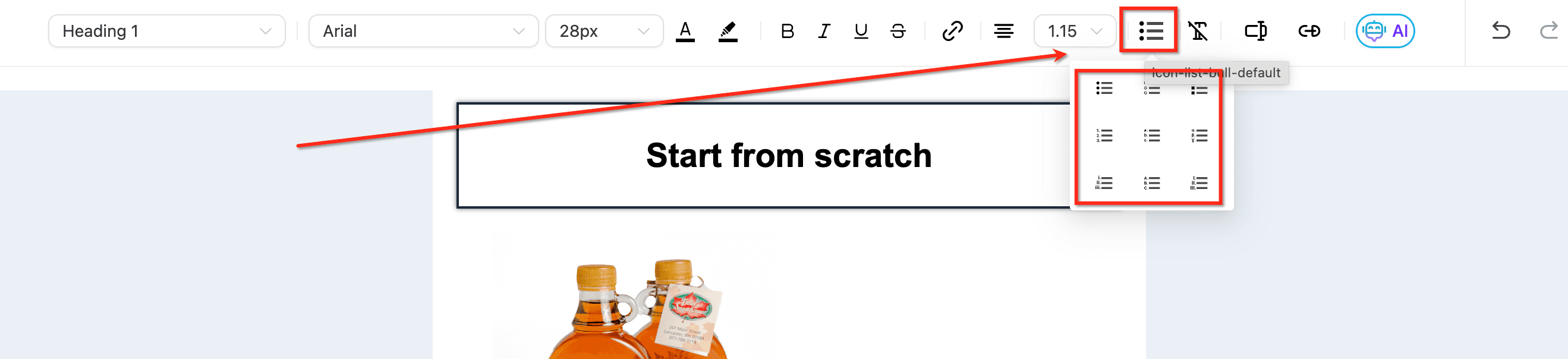 Schermata 44 — Come usare l'Email Builder e il suo Editor Inline