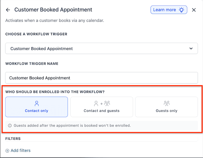 Schermata 3 — Workflow Trigger - Appuntamento Prenotato dal Cliente