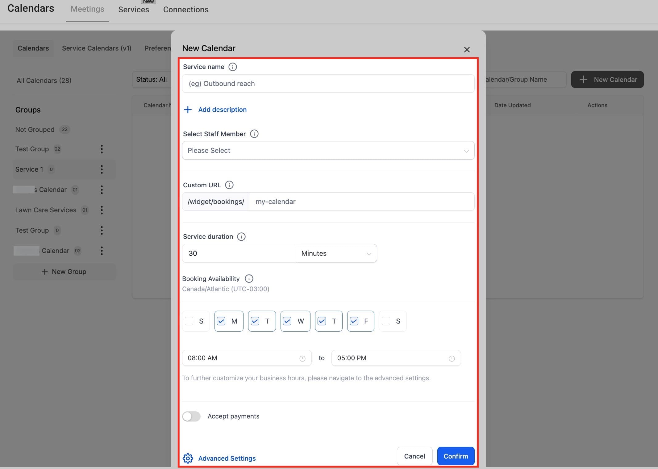 Schermata 9 — Autodetailing – Guida alla Configurazione del Calendario Servizi
