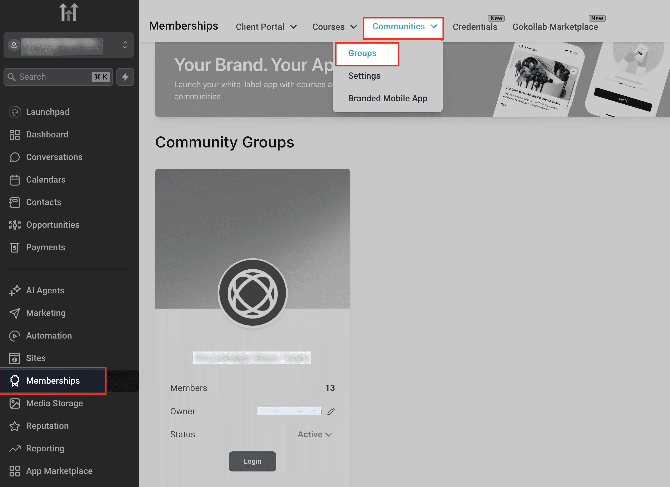 Schermata 1 — Gestire i commenti sui tuoi post nelle Community