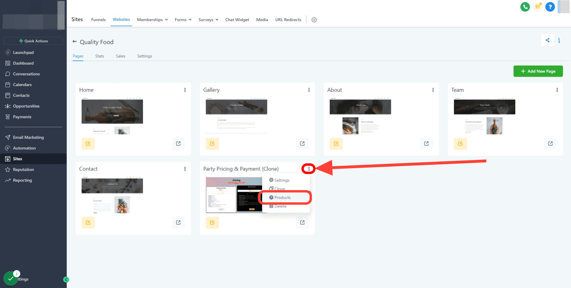 Schermata 1 — Come Creare e Aggiungere Prodotti a un Funnel/Sito Web (Pagamenti)