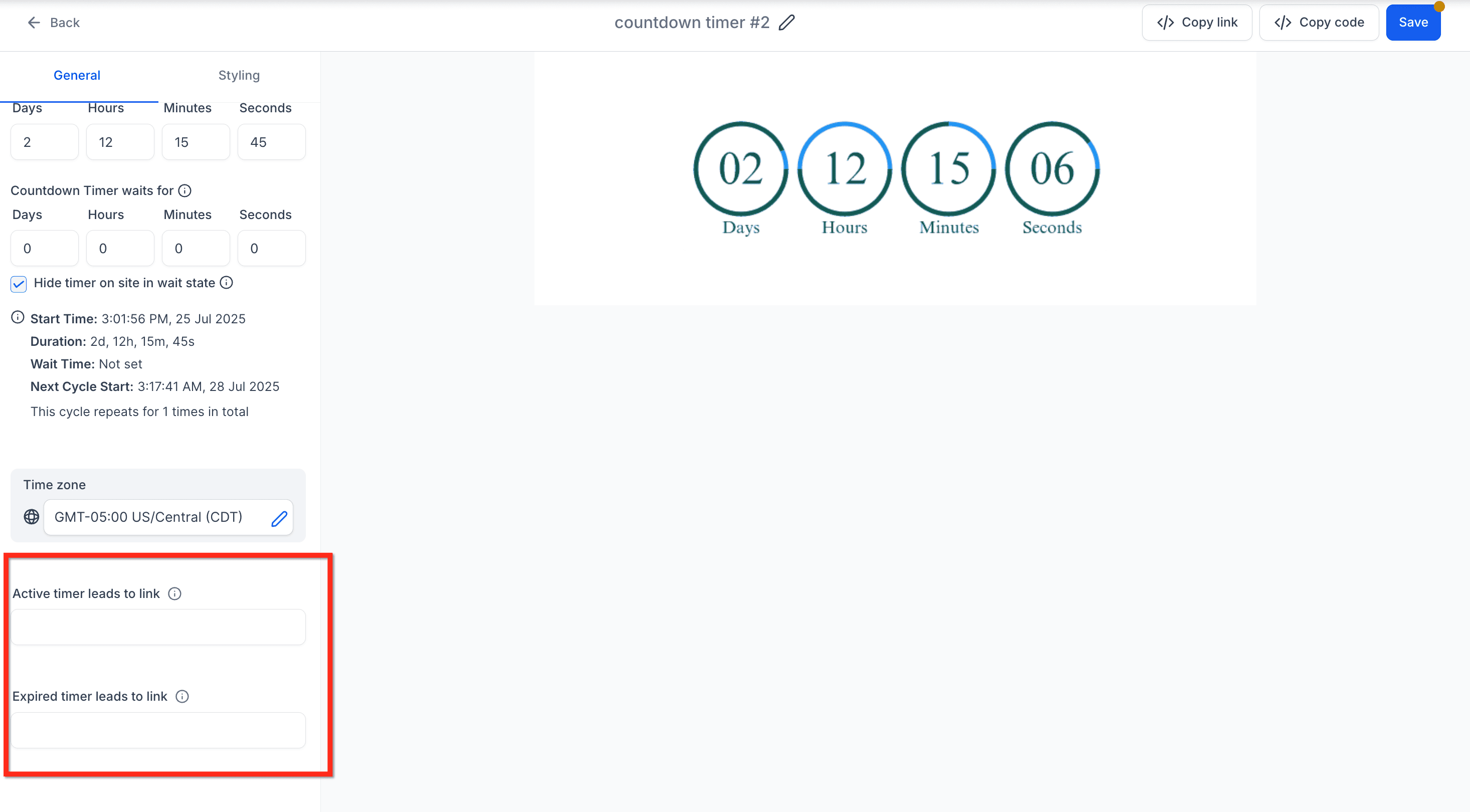 Schermata 5 — Come creare un Timer Ricorrente?