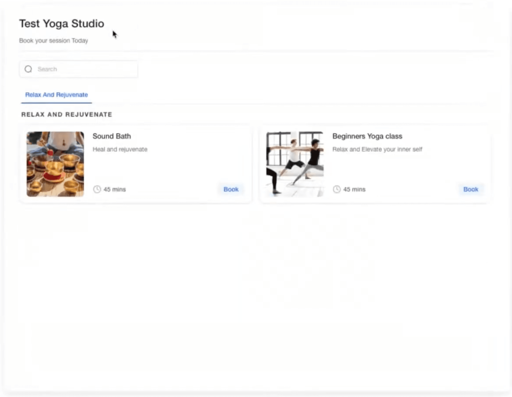 Schermata 21 — Studio Yoga — Guida alla Configurazione del Calendario Servizi
