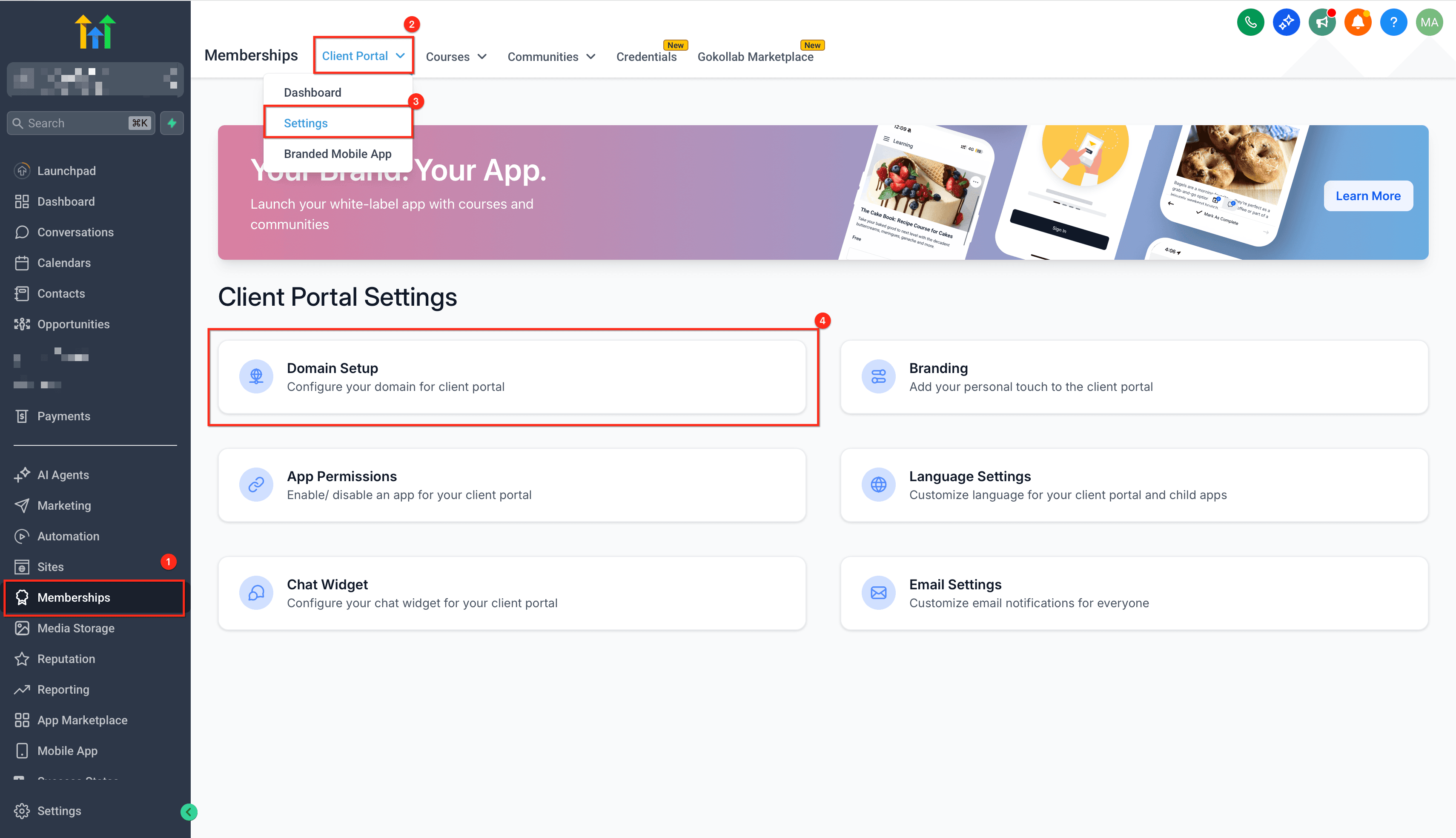 Schermata 2 — Come configurare il Client Portal?