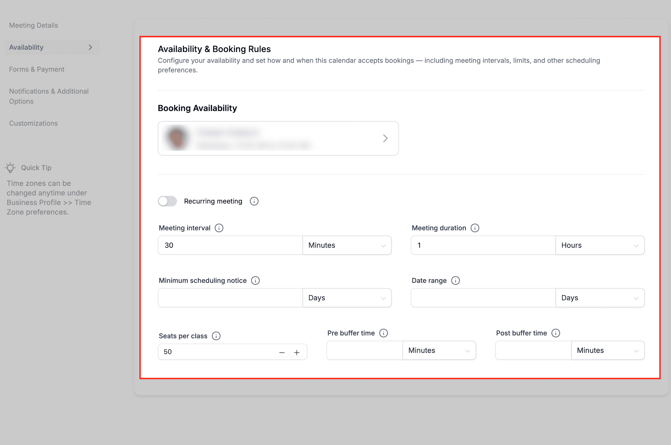 Schermata 15 — Come Creare un Calendario di Prenotazione Classe (Posti, Capacità e Disponibilità Spiegati)