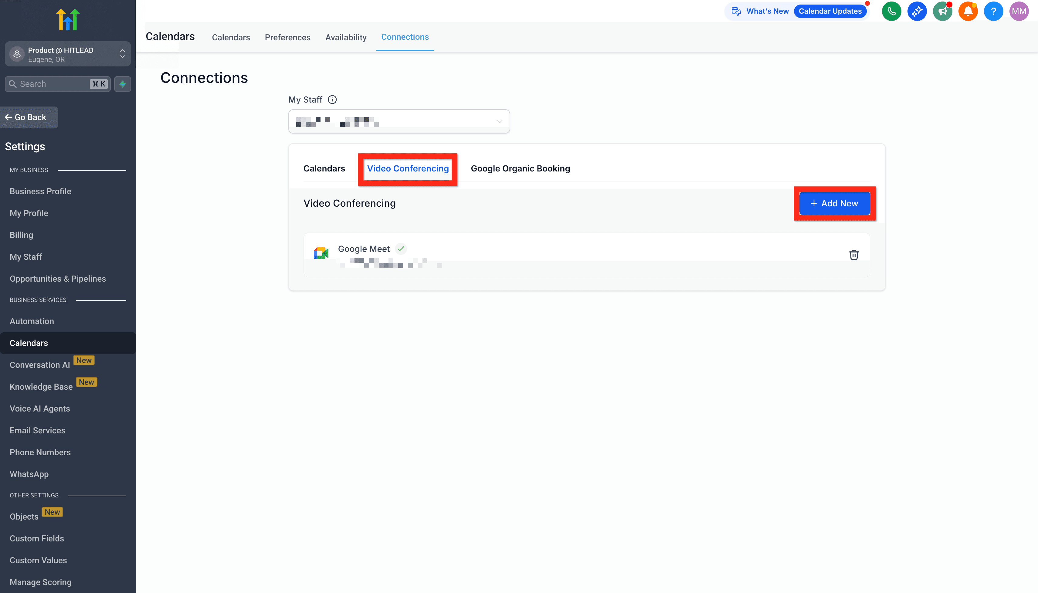 Schermata 13 — Per iniziare - Configura un Calendario di Prenotazione