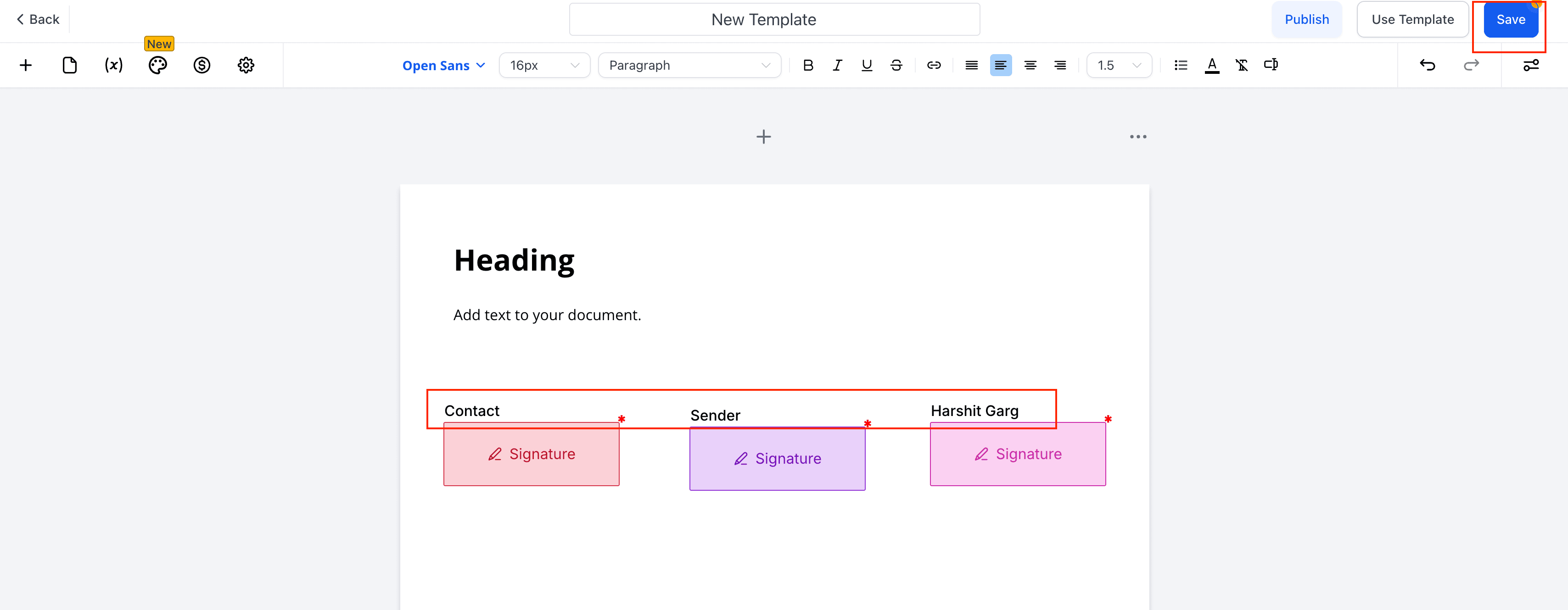 Schermata 10 — Come creare e inviare template di documenti o contratti automaticamente in un Workflow