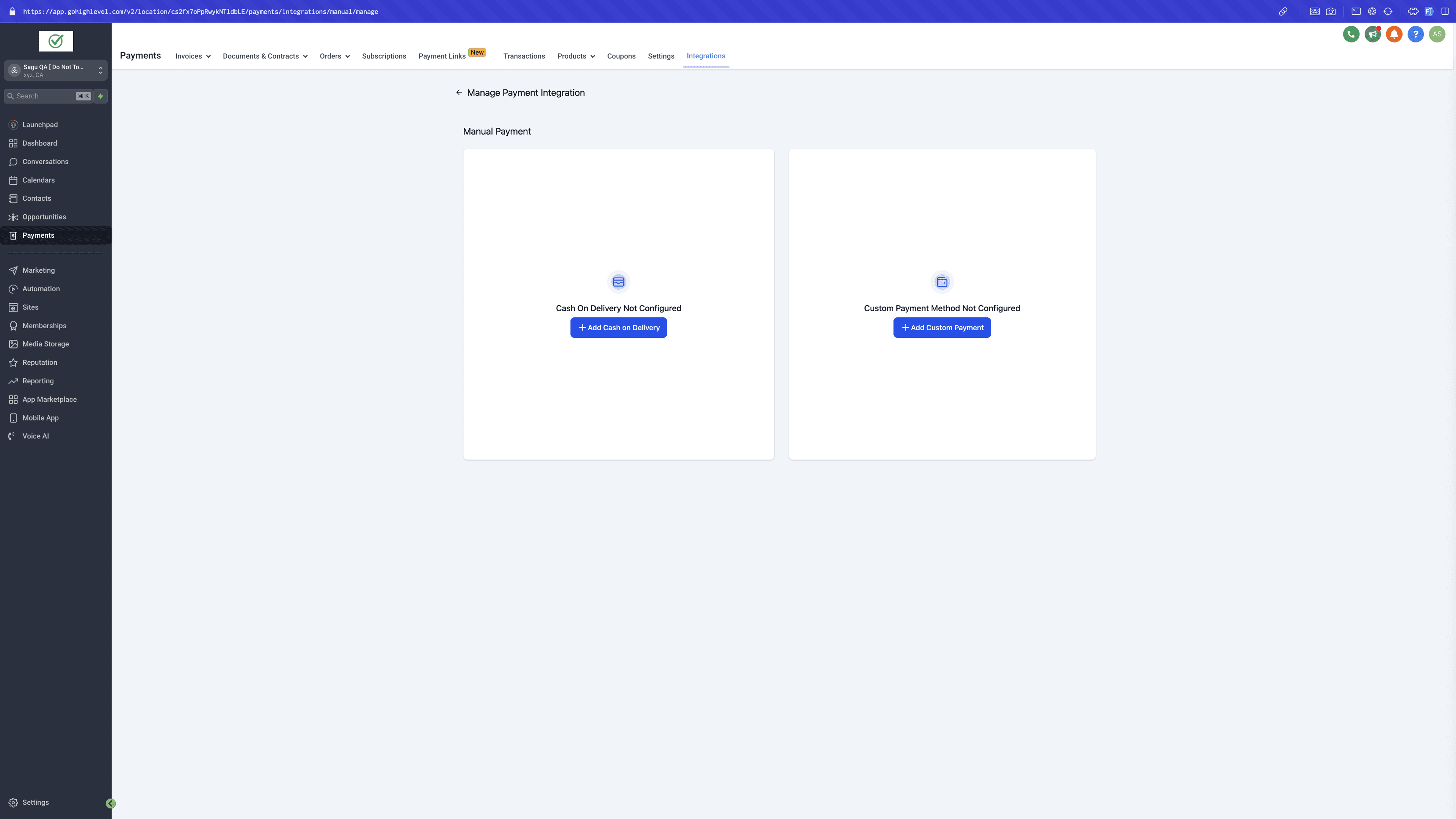 Schermata 2 — Metodo di Pagamento Manuale negli Store E-commerce e nei Form Ordine