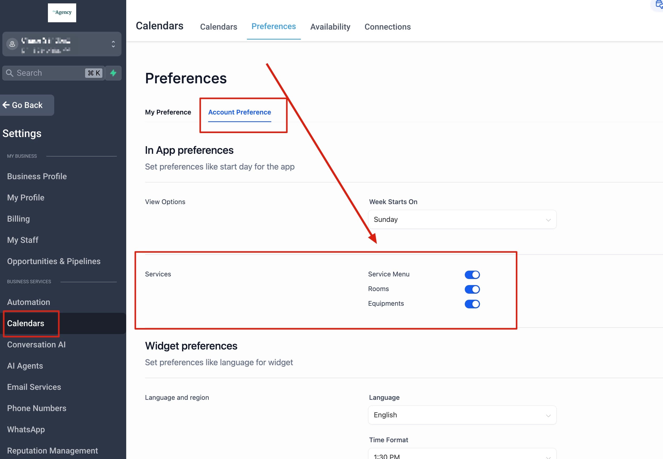 Schermata 1 — Come creare Calendari di Servizio