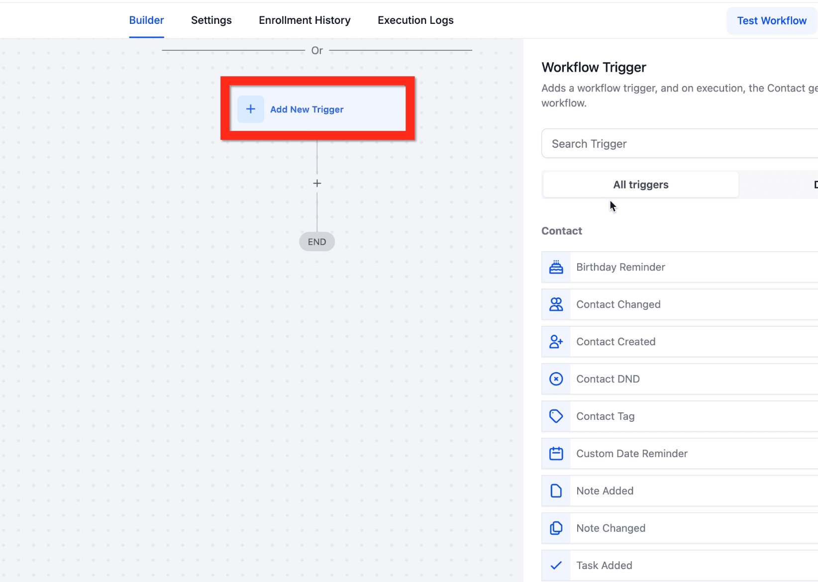 Schermata 1 — Azione Workflow - Webhook (In Uscita)