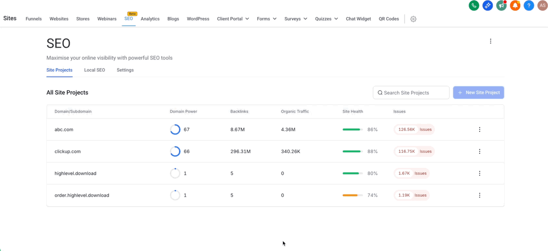 Schermata 2 — SEO: Raccomandazioni AI - Scroll Infinito