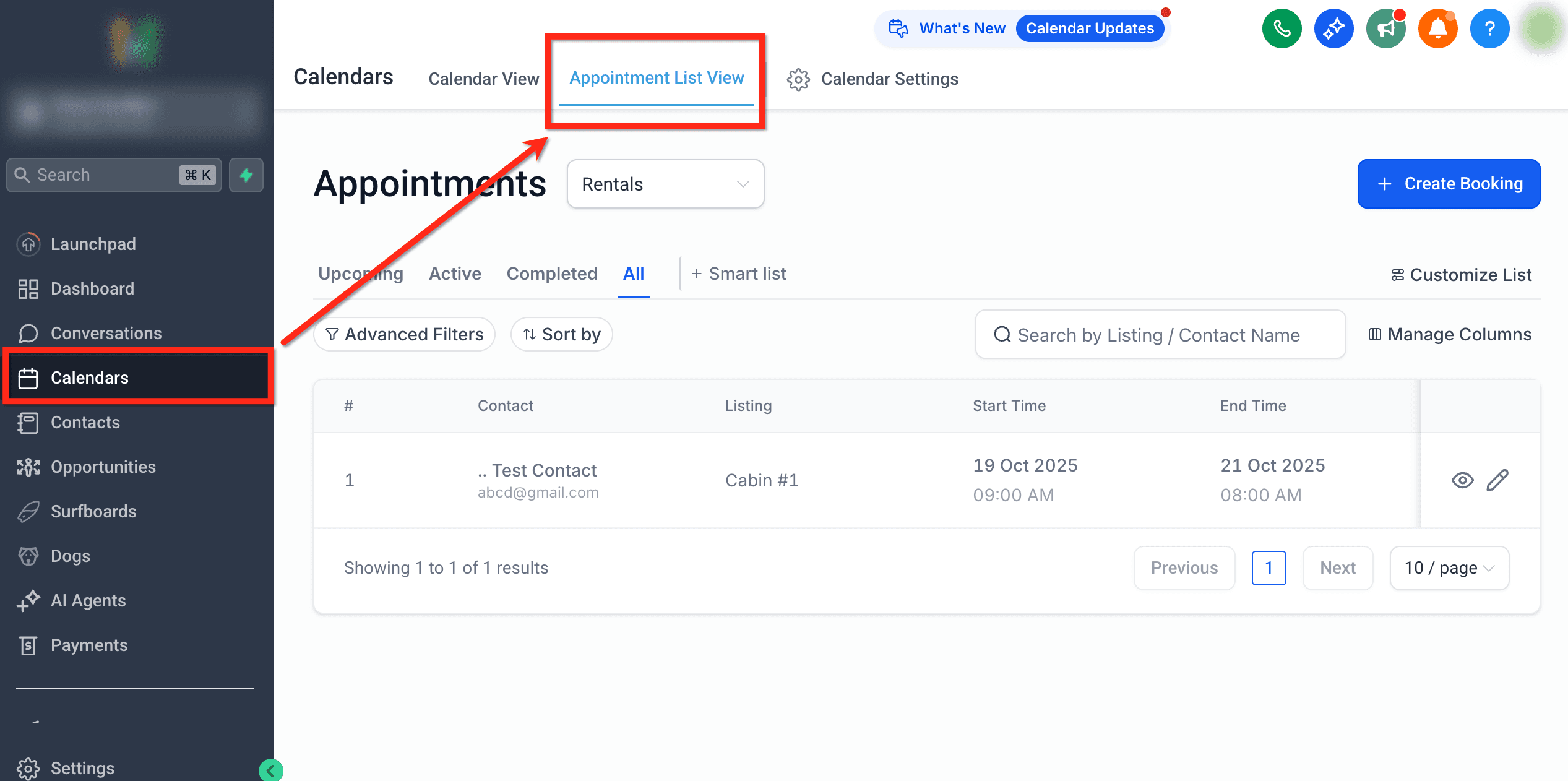 Schermata 2 — Modificare una Prenotazione di Noleggio