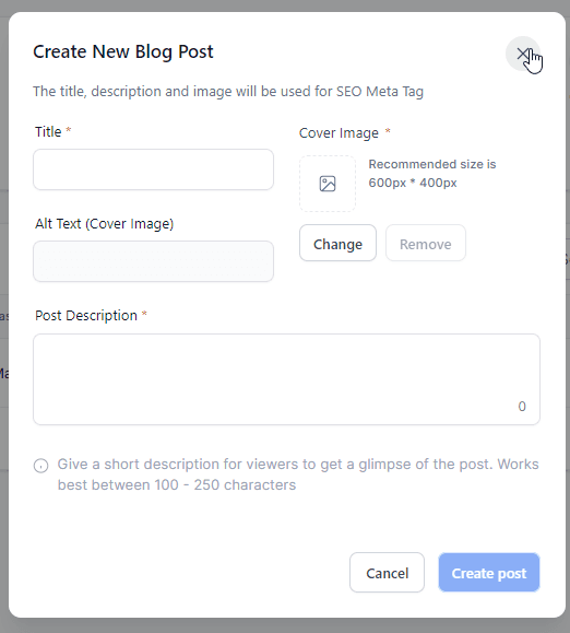 Schermata 3 — Come creare la scaletta di un articolo del blog con Content AI?