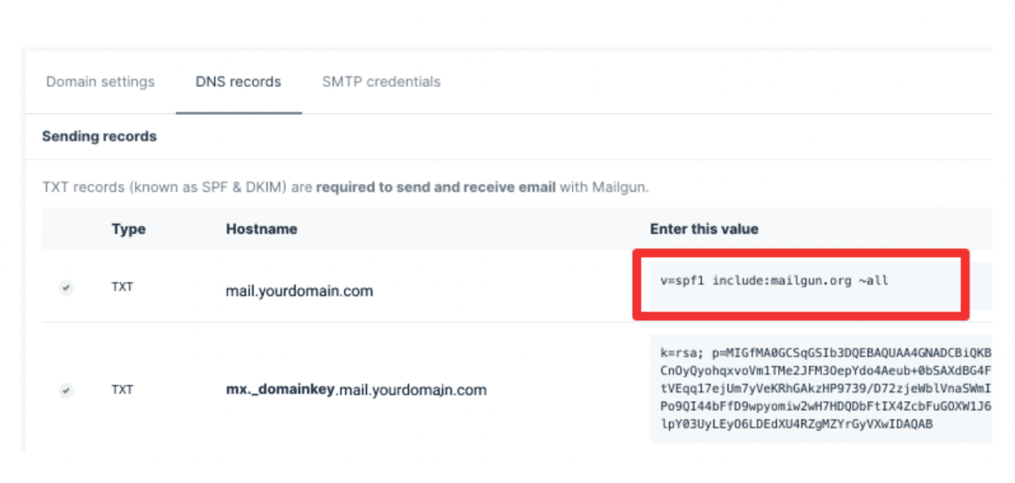 Primo record TXT completato in Cloudflare